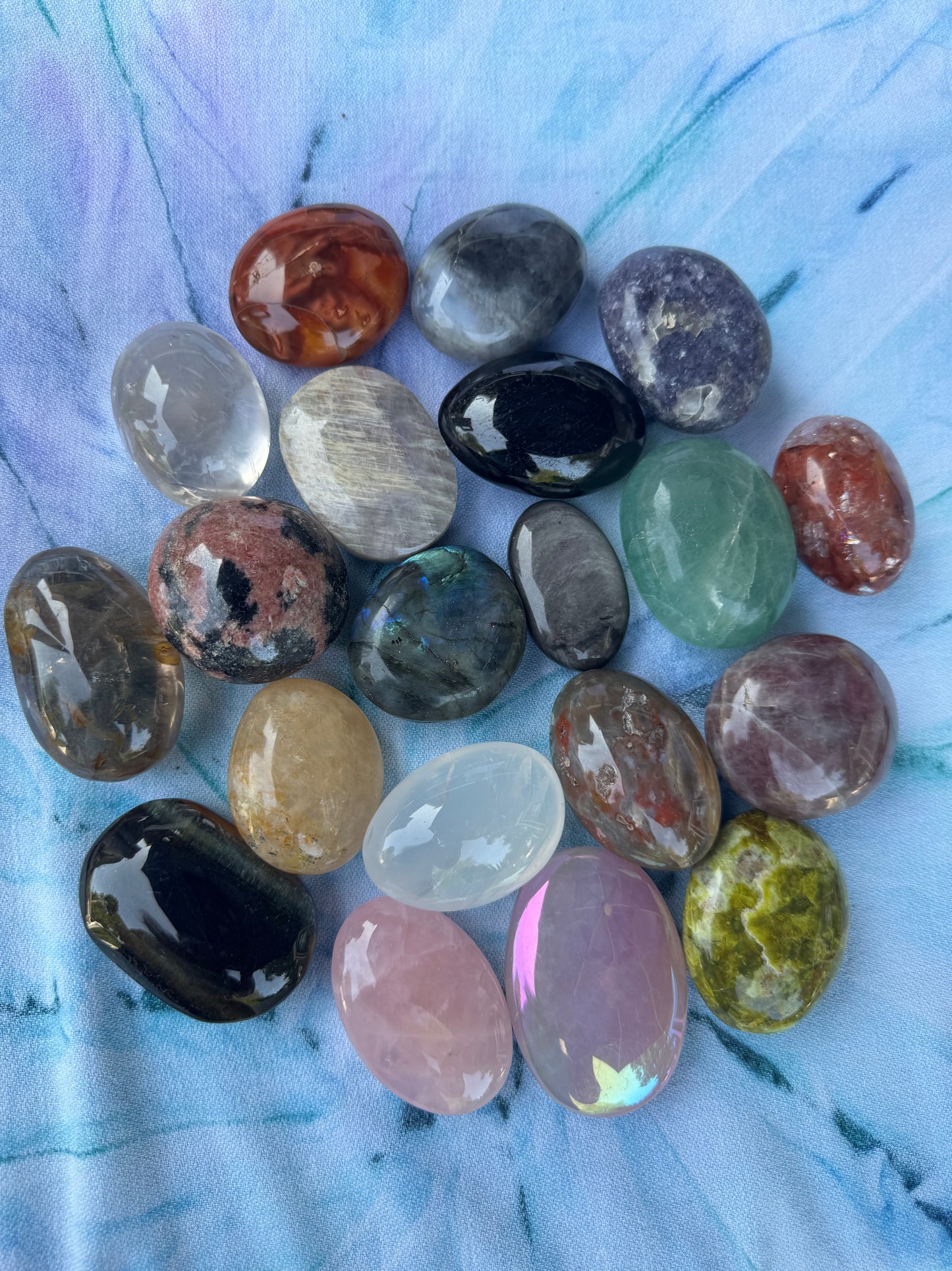 Crystal Palm Stone Choices - Variety Crystal Stones for Selection