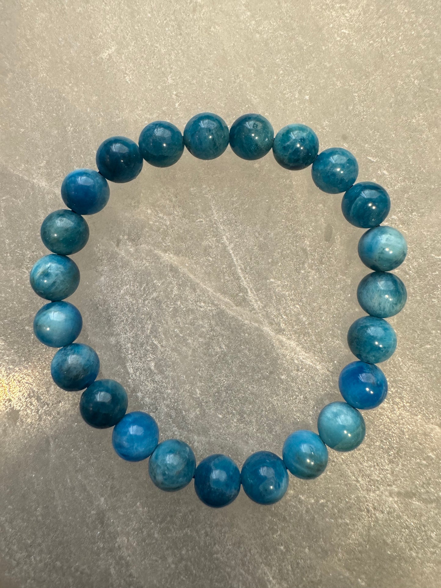 Blue Apatite Stone Bracelet