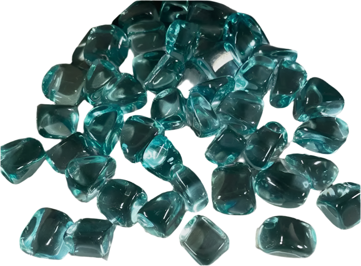 Blue Obsidian Crystal Tumble 4 Pieces