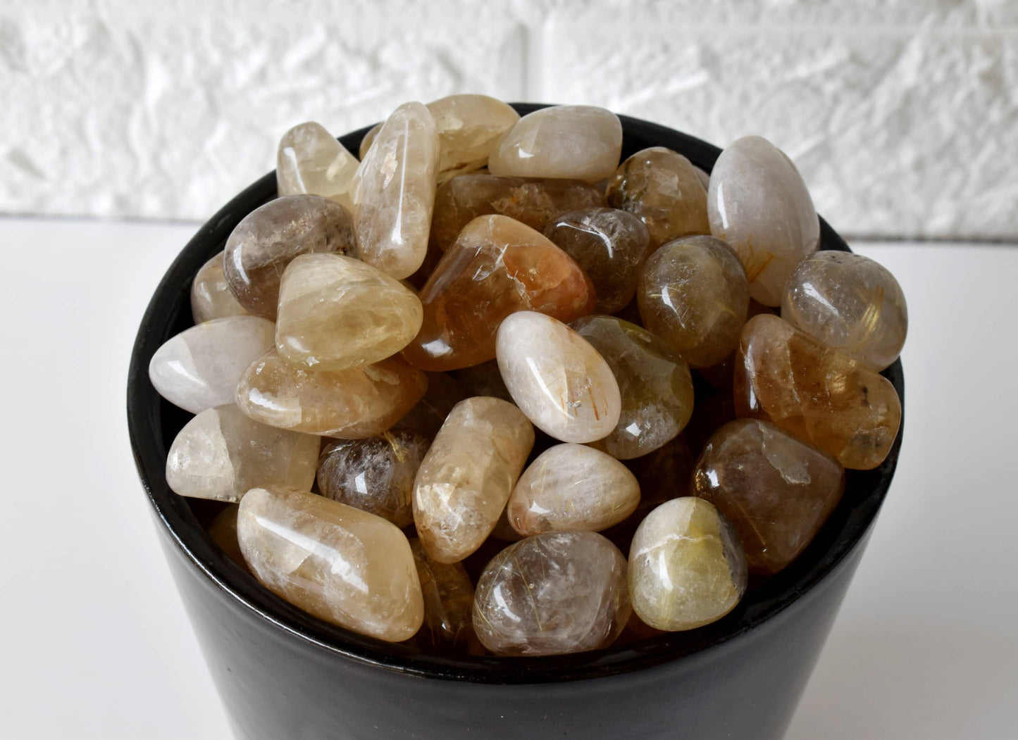 1 Golden Rutile Tumbled Stone Healing Crystals