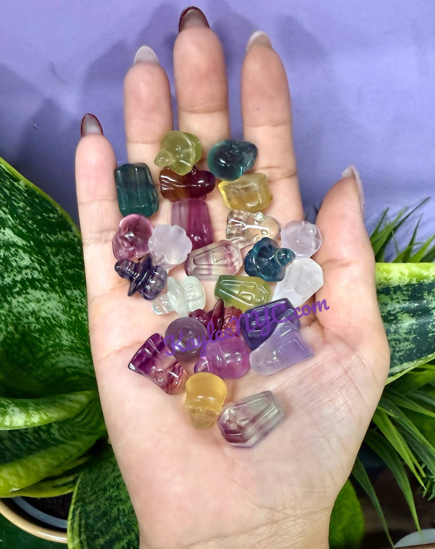 Mini Candy Fluorite Halloween Carvings Crystal