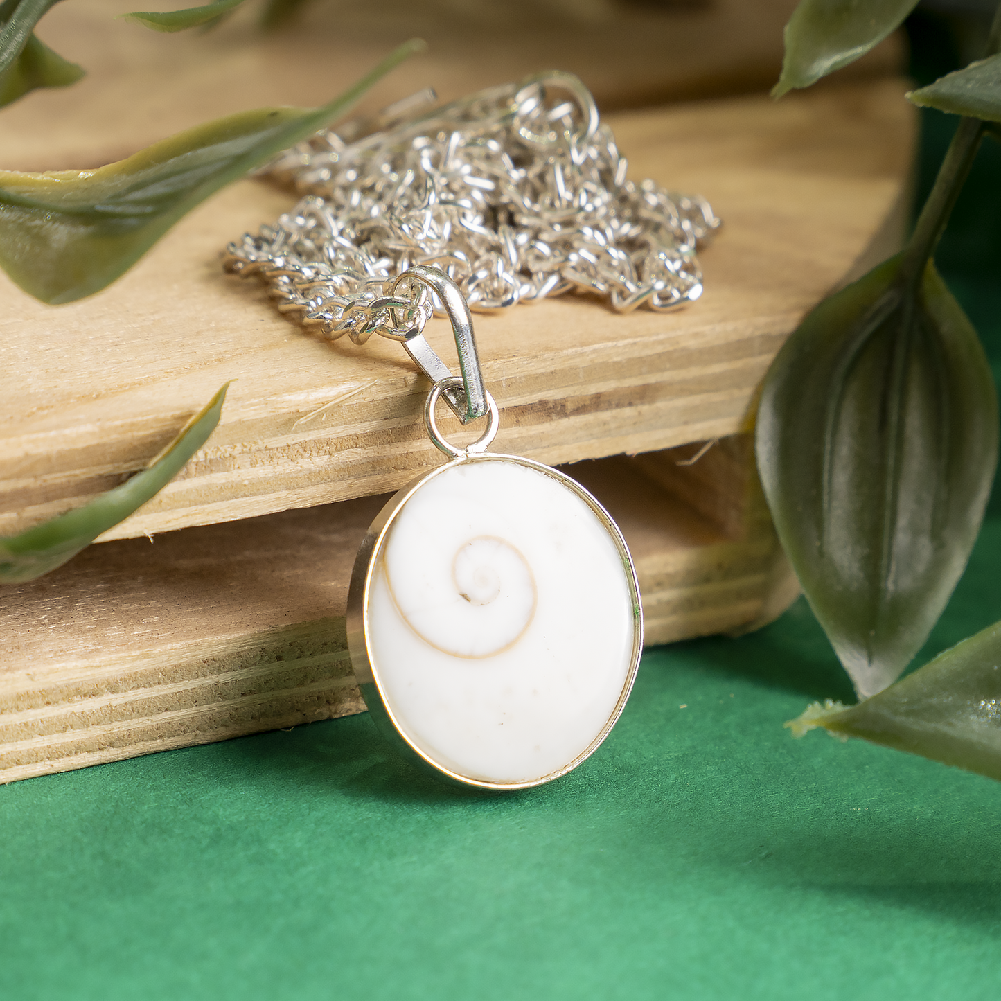 Gomati Chakra Fossil Pendant -Divine Protection- Prosperity Charm