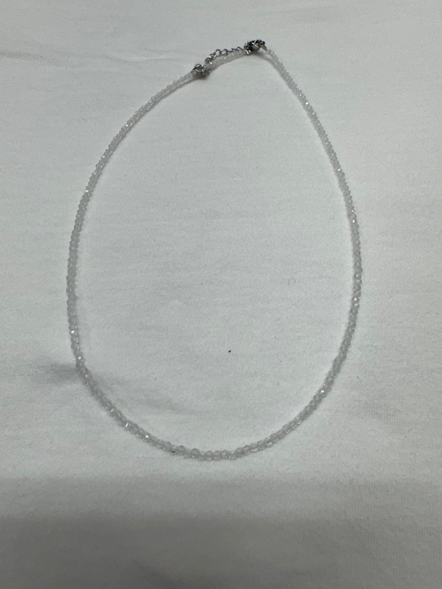 Dainty 2mm Crystal Necklace or Manifesting Trios