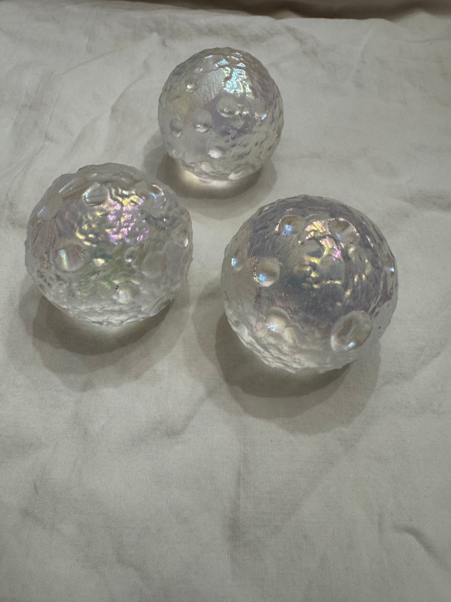 Angel Aura Quartz Full Moon Sphere Crystal Balls š