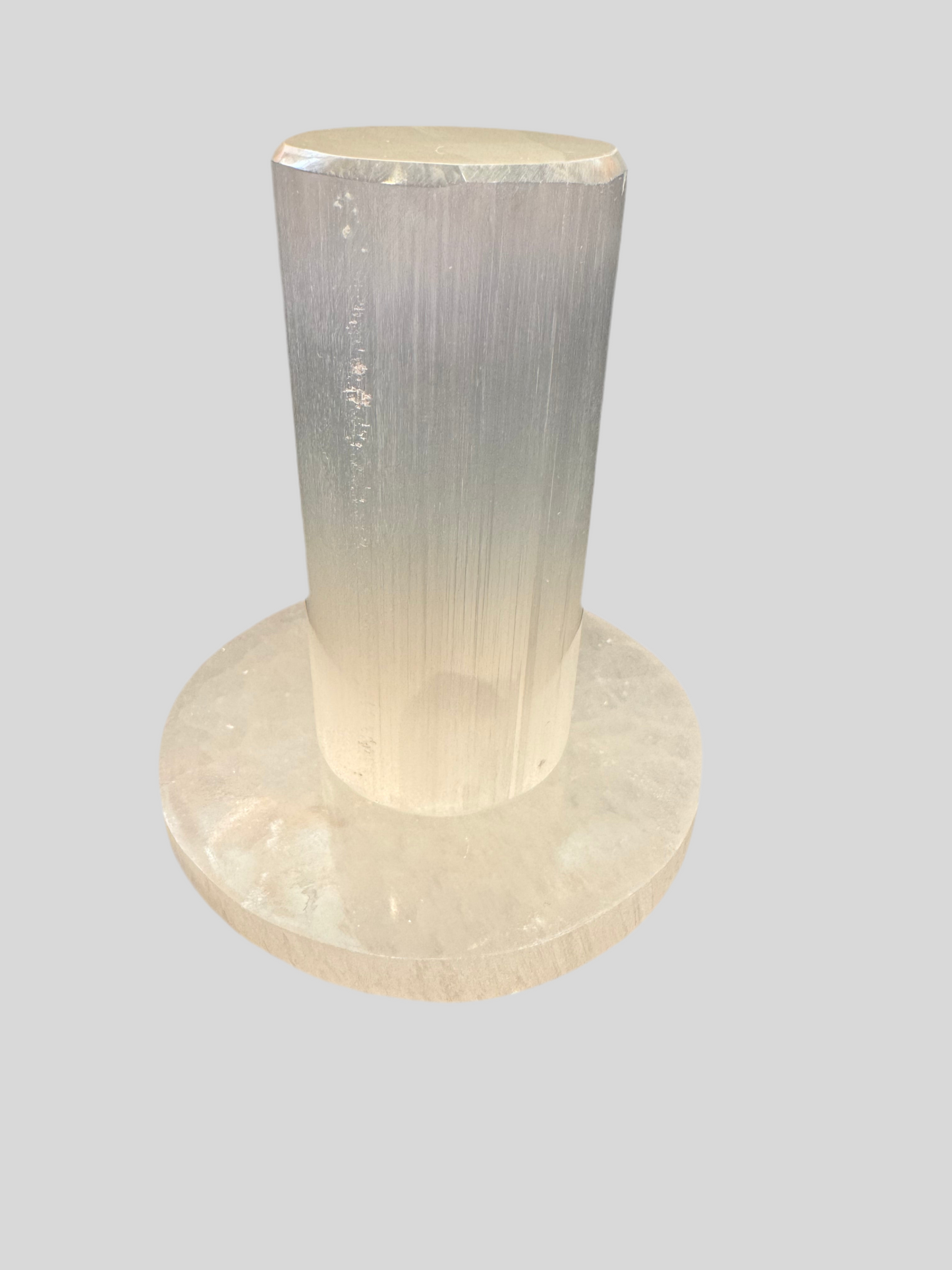 Selenite Crystal Charging Station 2 Piece Set Selenite Plate and Harmonizer