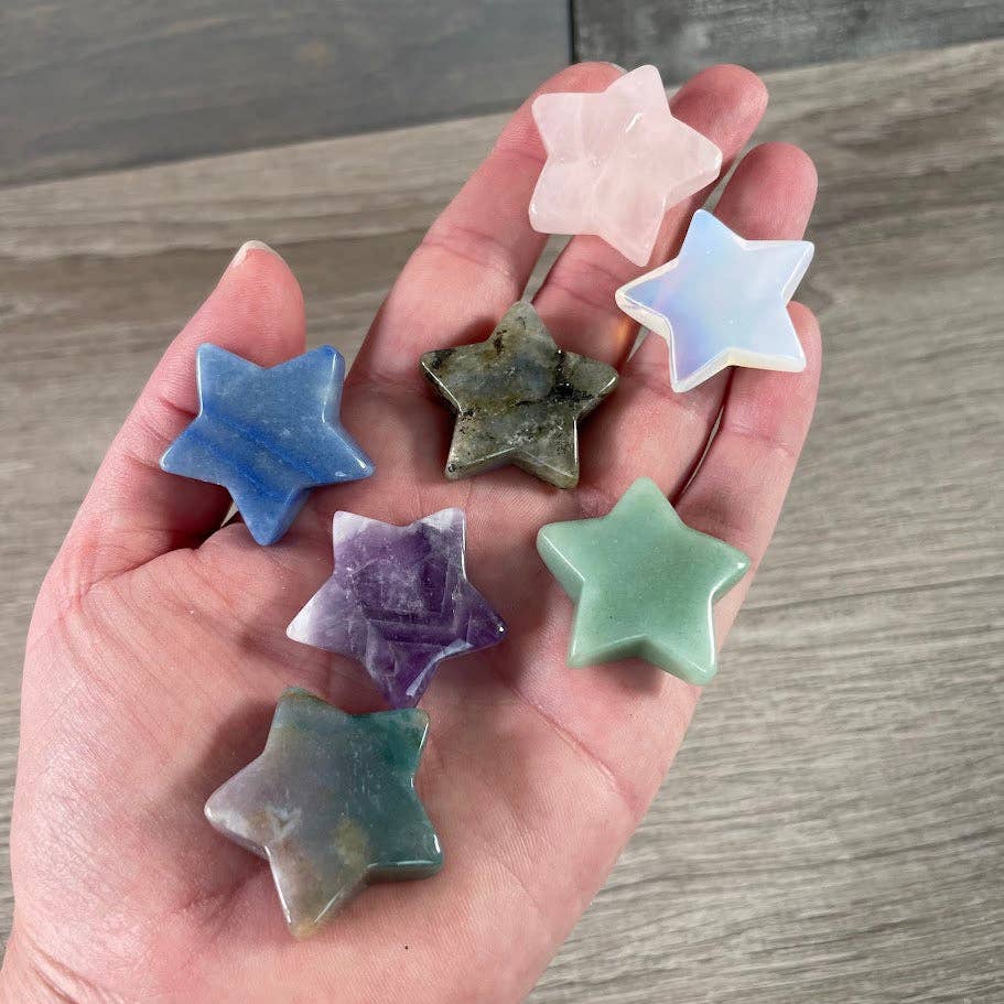 Wholesale Crystal Pocket Stars – Carved Gemstone Stars