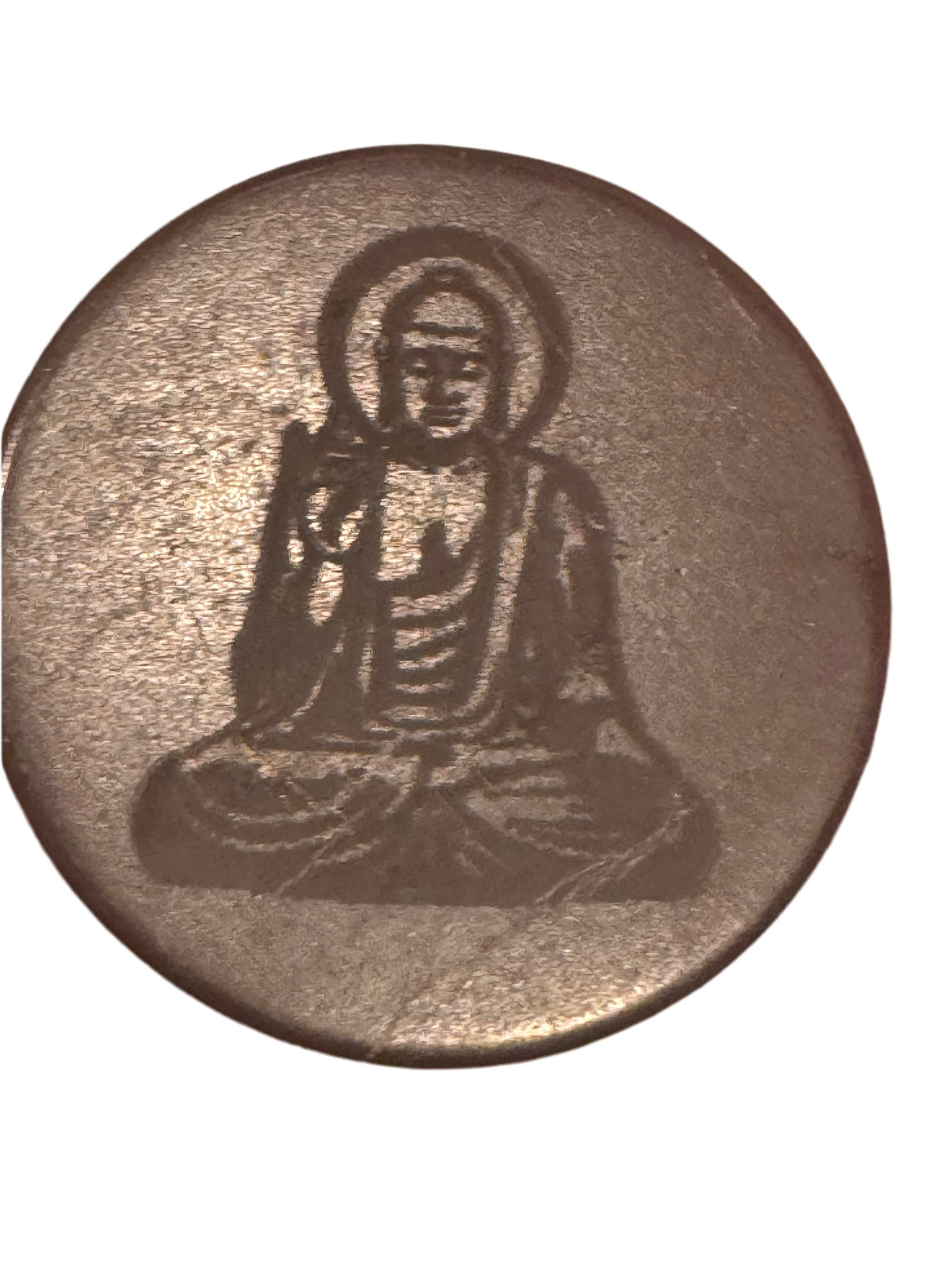 Shungite EMF Protection Laptop IPad Tile Engraved Buddha 40mm