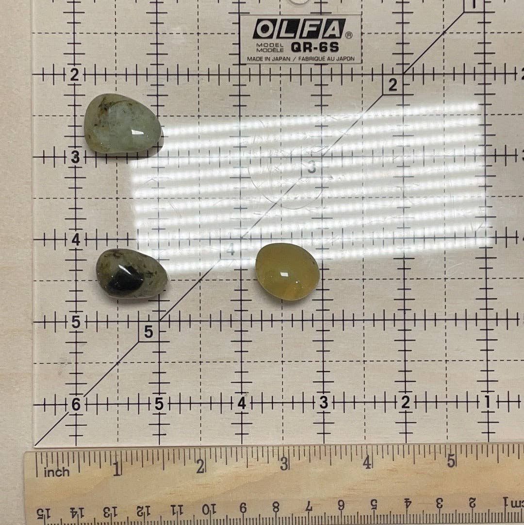 Prehnite Golden Yellow tumbled 4-5 pieces