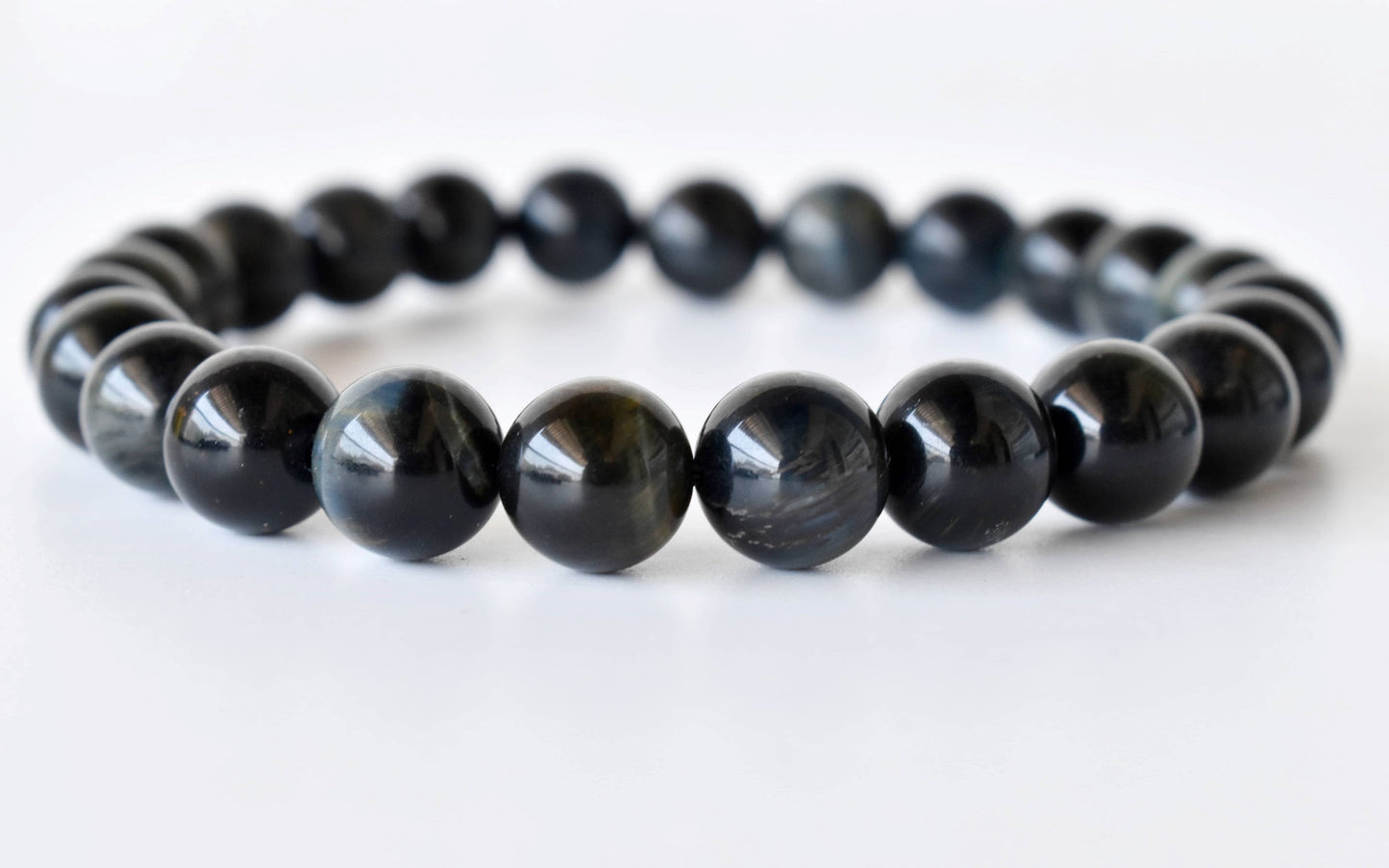 Blue Tiger Eye Crystal Bracelet 8mm