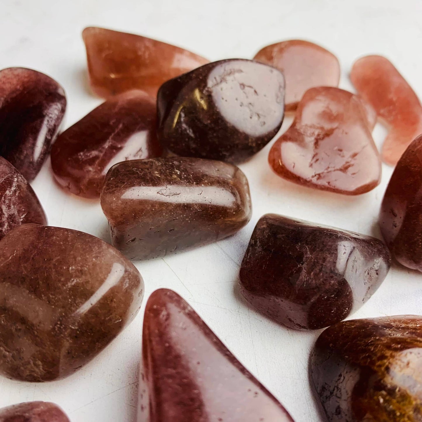 1 lb Tanzberry Quartz Tumbles ~ Polished Crystals
