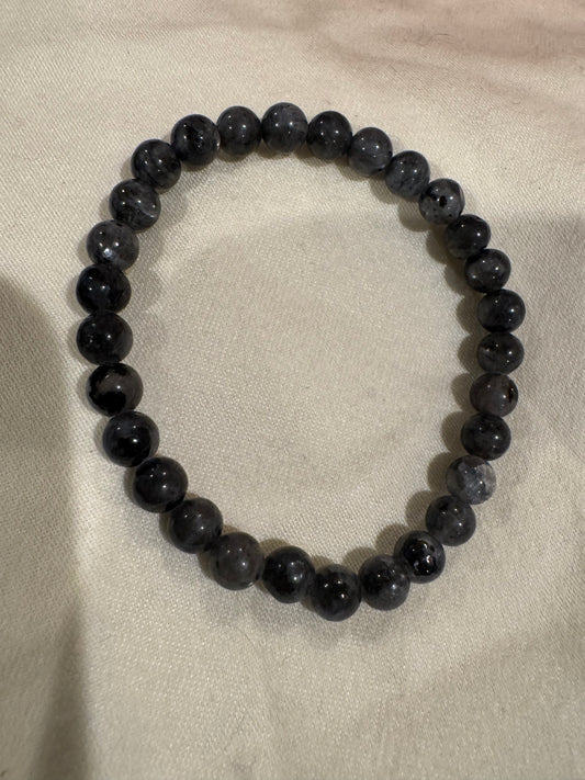 Larvikite 6 mm Crystal Bracelet- your manifest magnifier - amplify your manifests and align with the universe