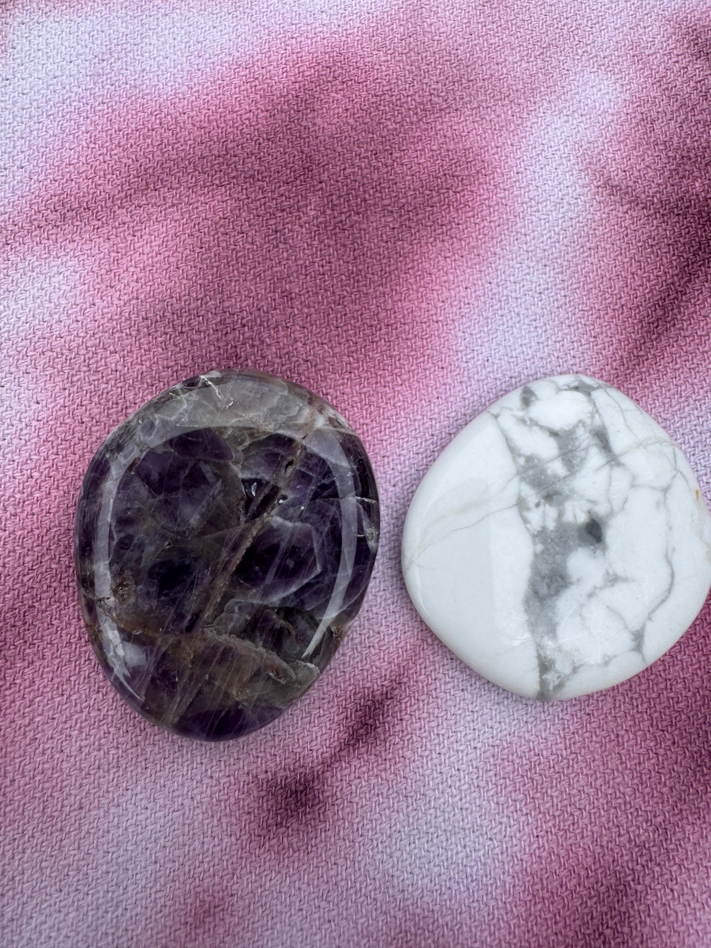 Weight Loss Support Crystal Intention Duo- Amethyst with Howlite