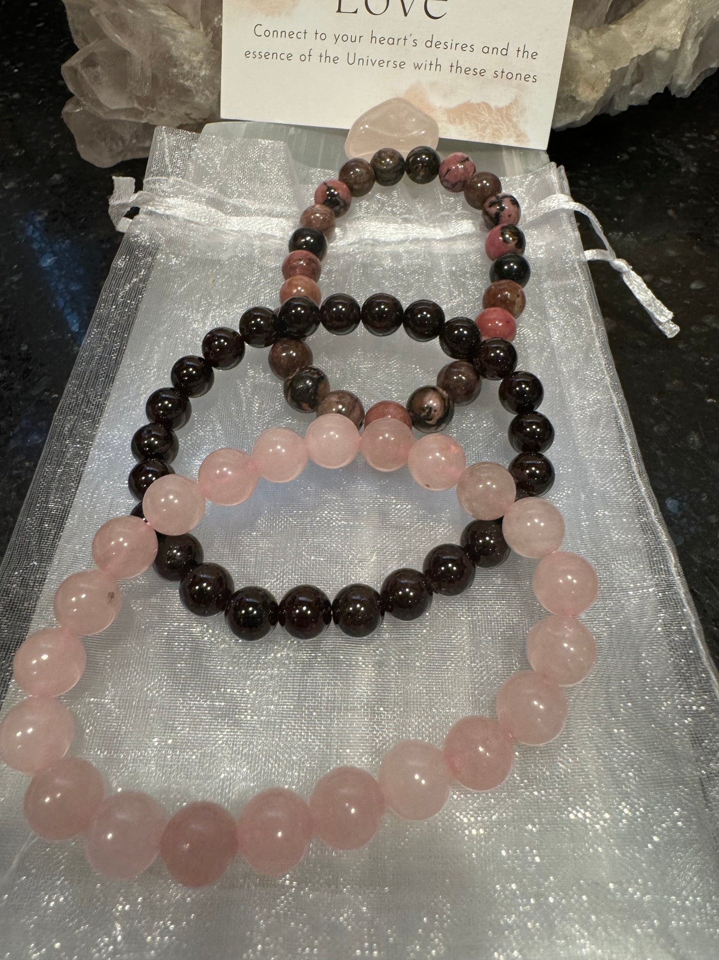 Love ❤️ Manifesting Crystal Bracelet Set 8mm