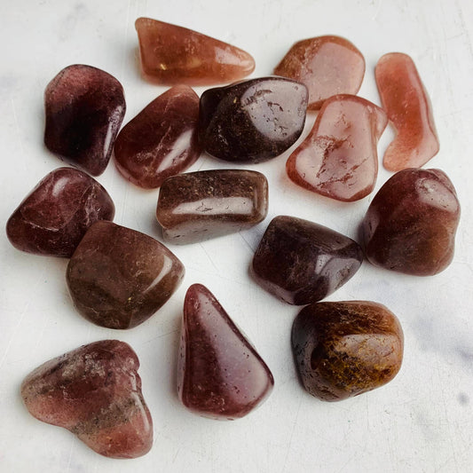 1 lb Tanzberry Quartz Tumbles ~ Polished Crystals