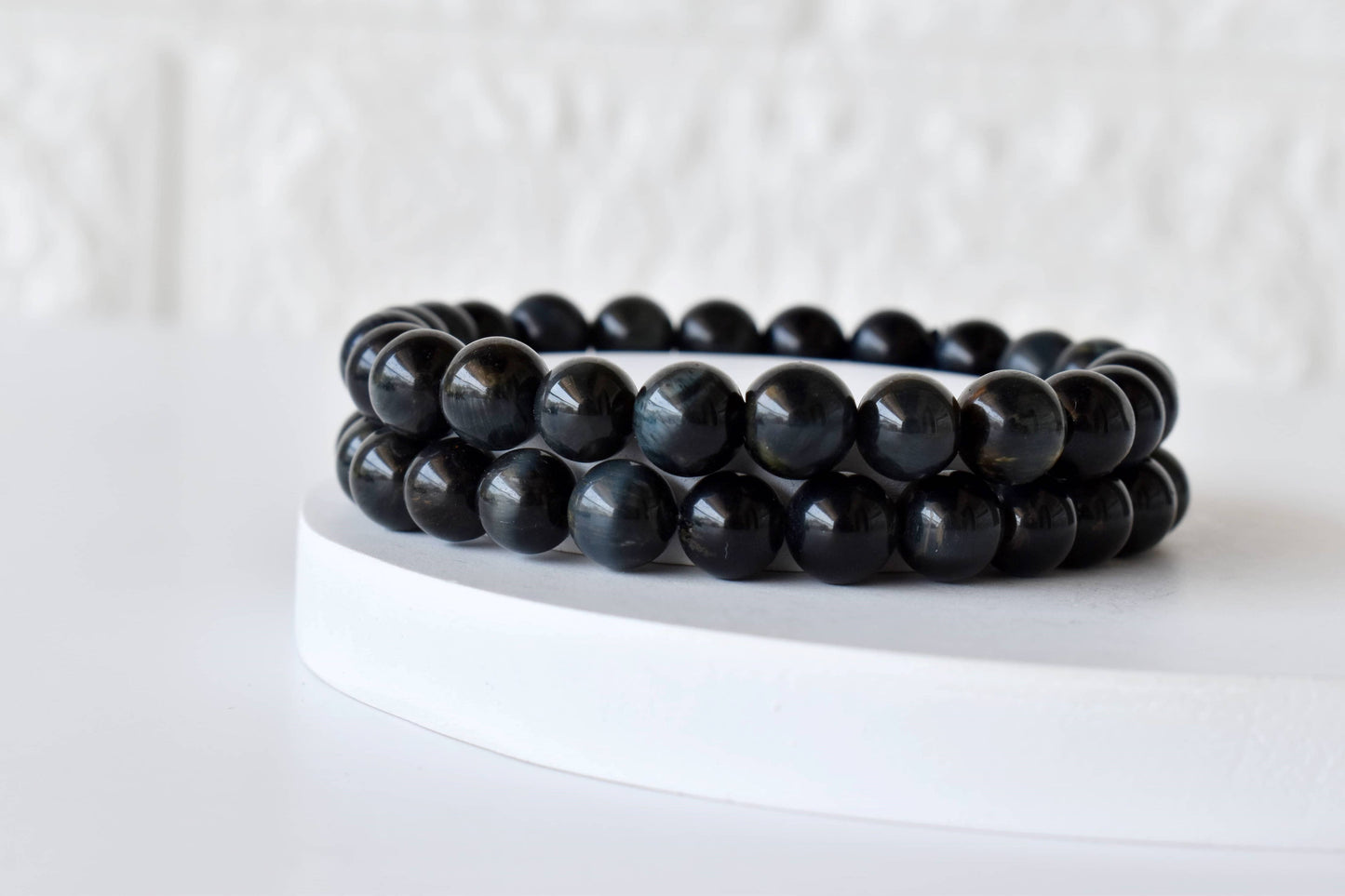 Blue Tiger Eye Crystal Bracelet 8mm