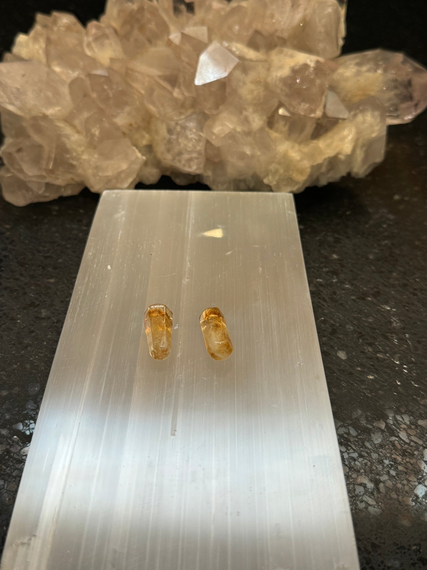 Citrine Points Set of 2