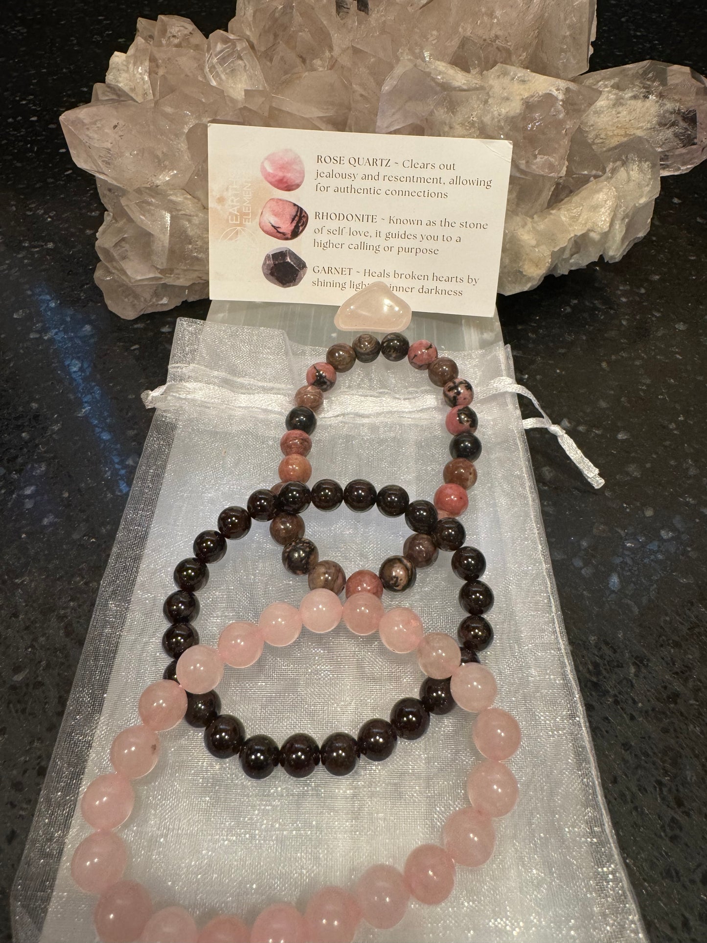 Love ❤️ Manifesting Crystal Bracelet Set 8mm