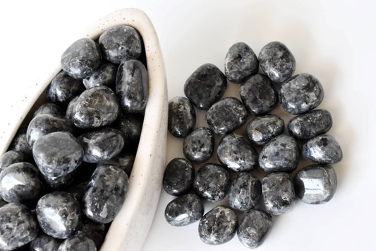 2 Larvikite Tumbled Stones ~ Healing Tumbled Stones