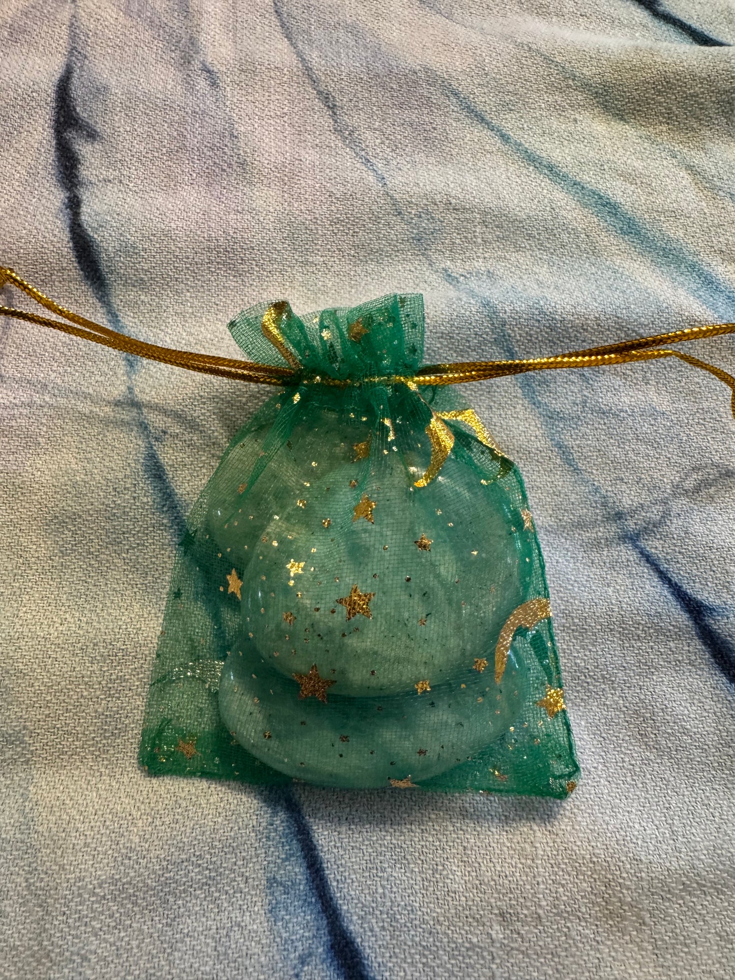Luck- Success- Good Fortune Crystal Intention Pouch