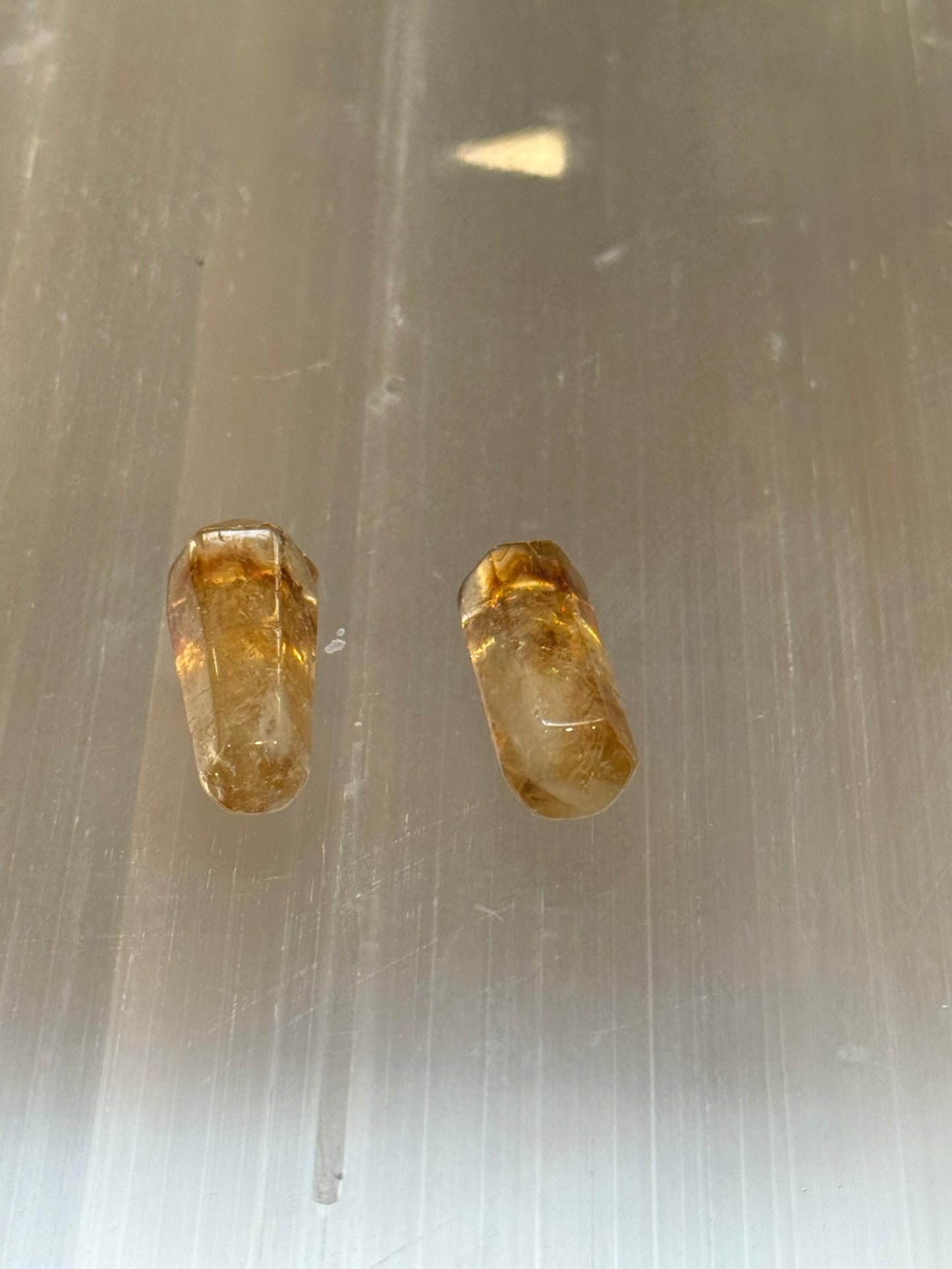Citrine Points Set of 2
