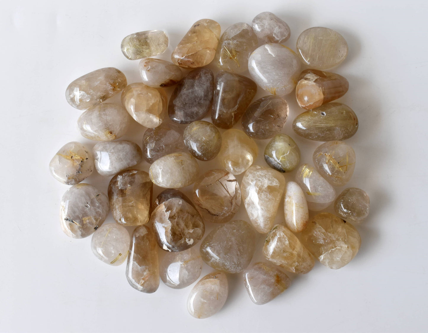1 Golden Rutile Tumbled Stone Healing Crystals