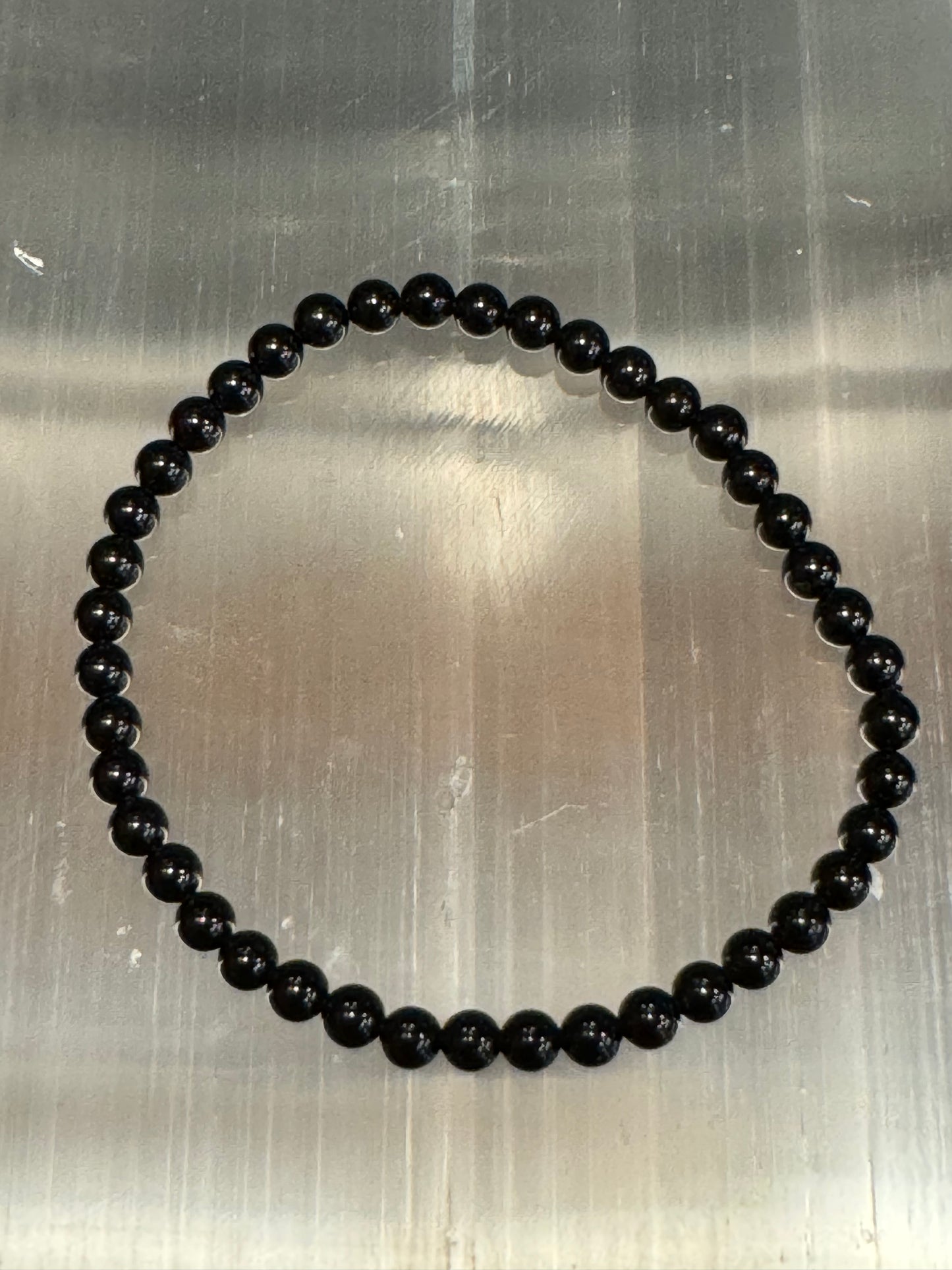 Black Tourmaline Bracelet 4mm