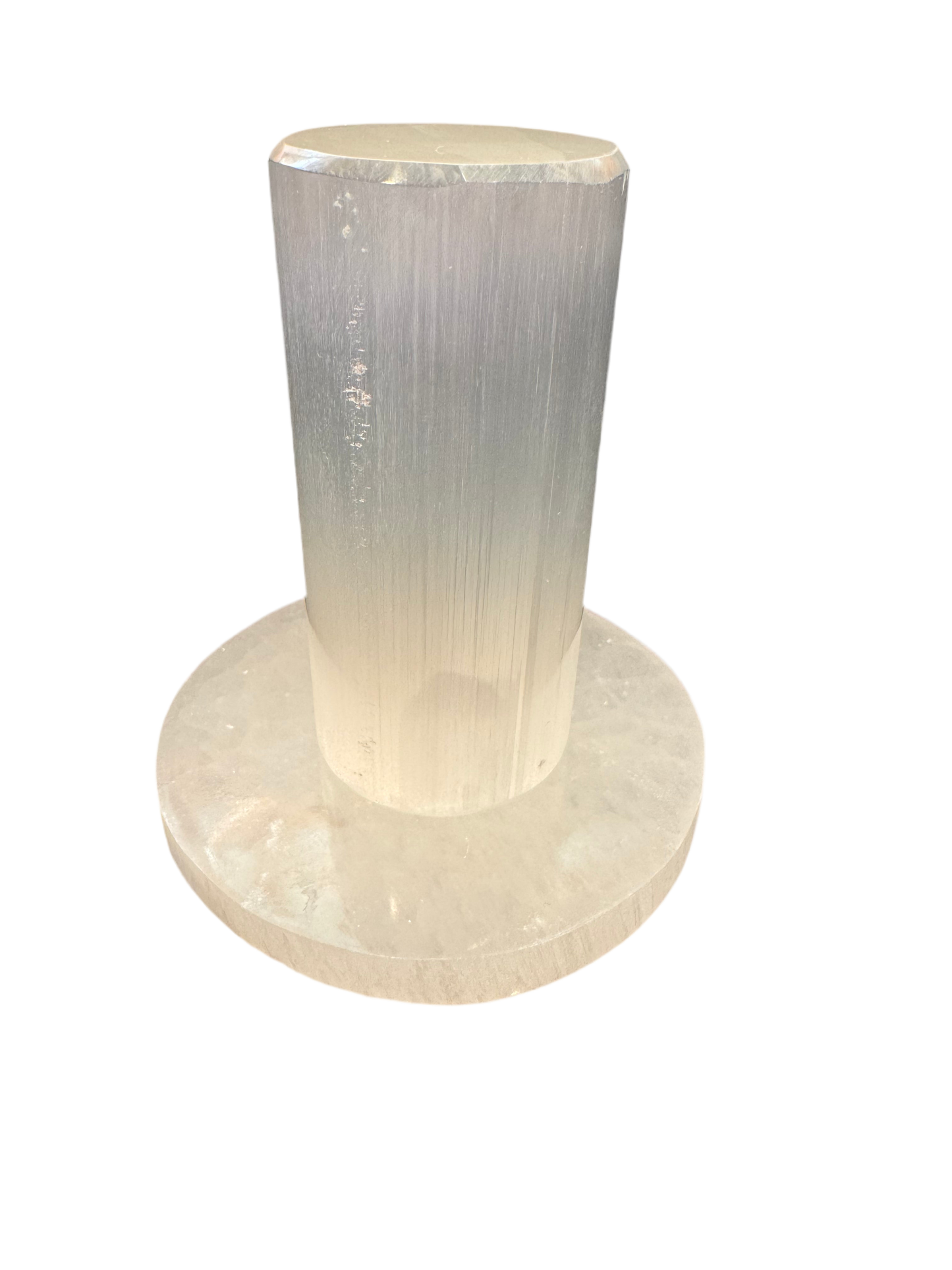 Selenite Crystal Charging Station 2 Piece Set Selenite Plate and Harmonizer