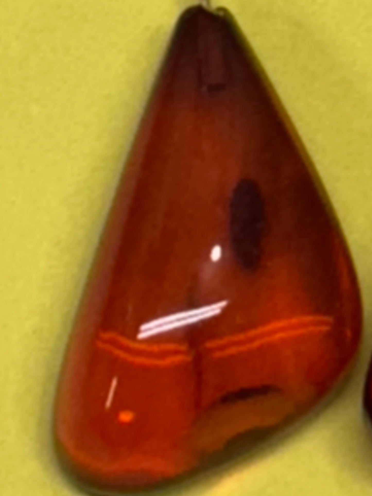 Vintage Amber Earrings Gold Filled