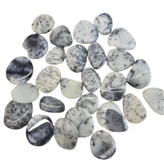 Dendritic Opal Flat Pocket Crystal