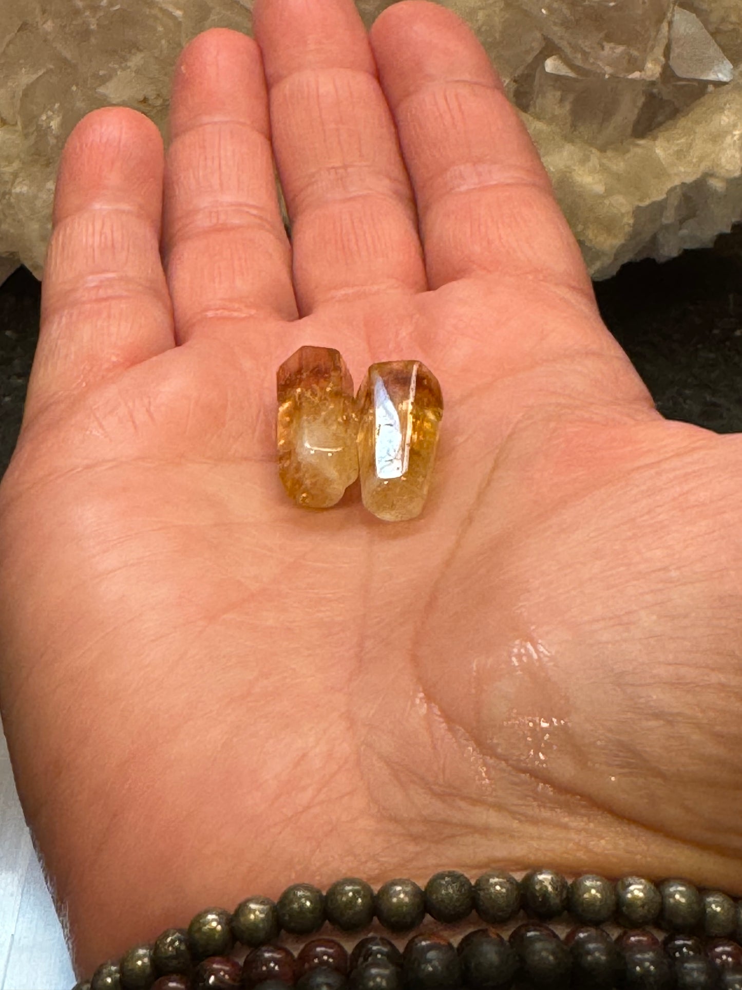 Citrine Points Set of 2