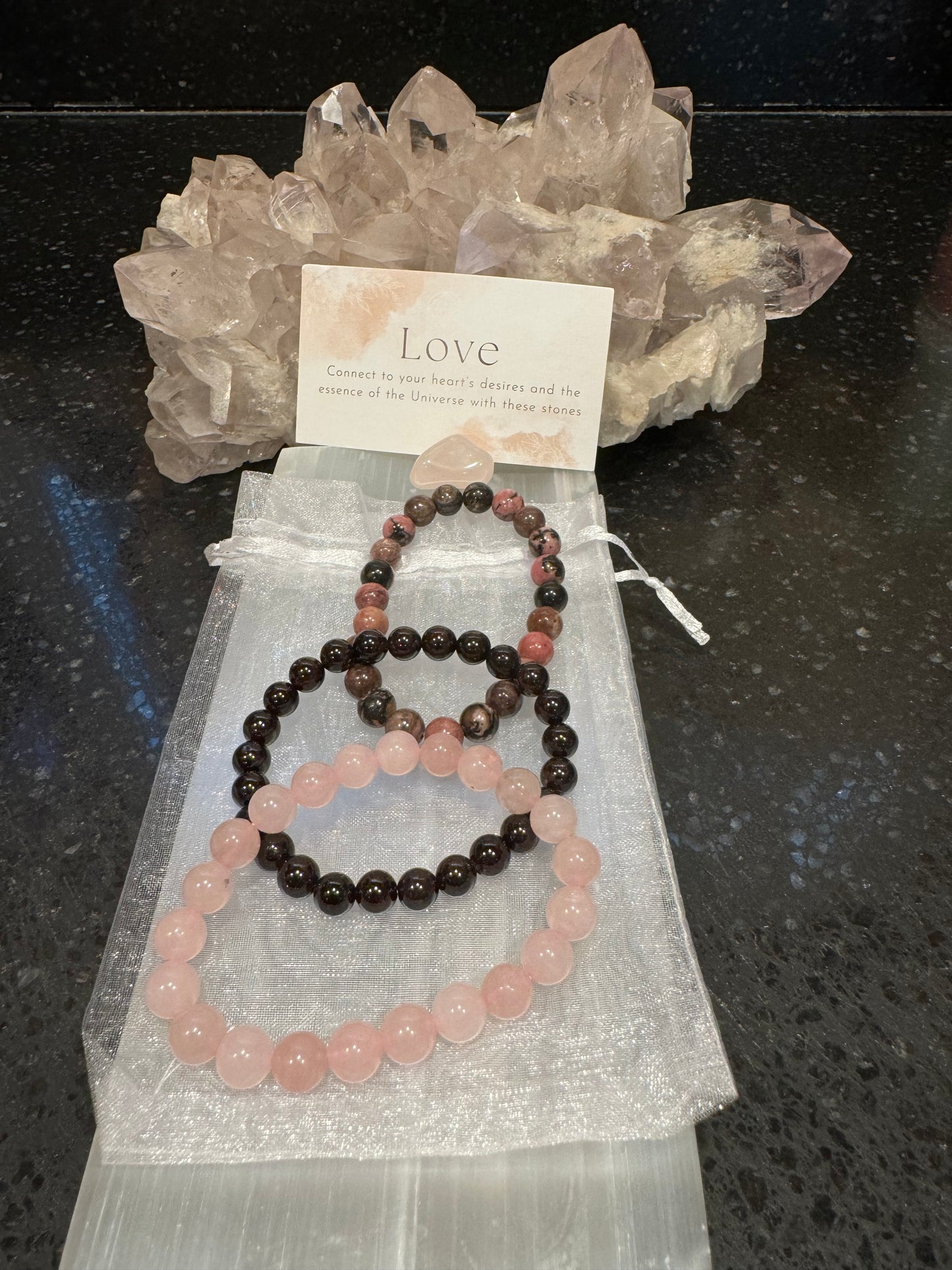 Love ❤️ Manifesting Crystal Bracelet Set 8mm
