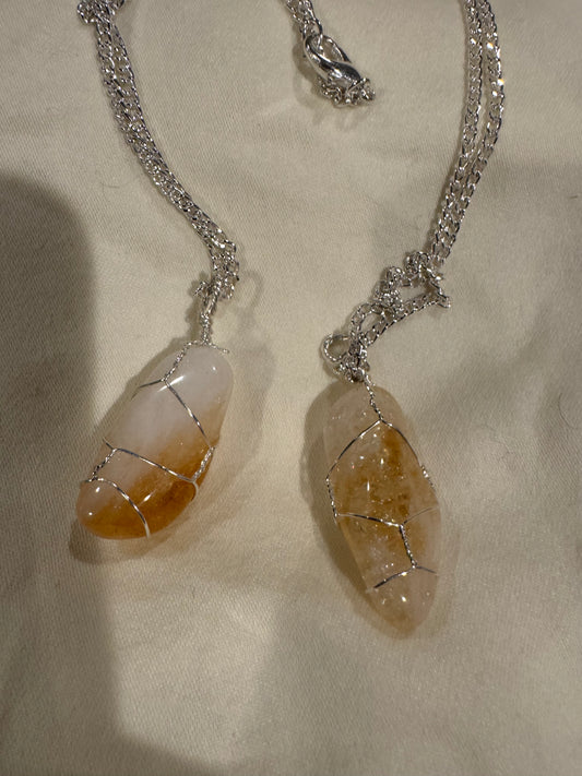Citrine Crystal Necklace