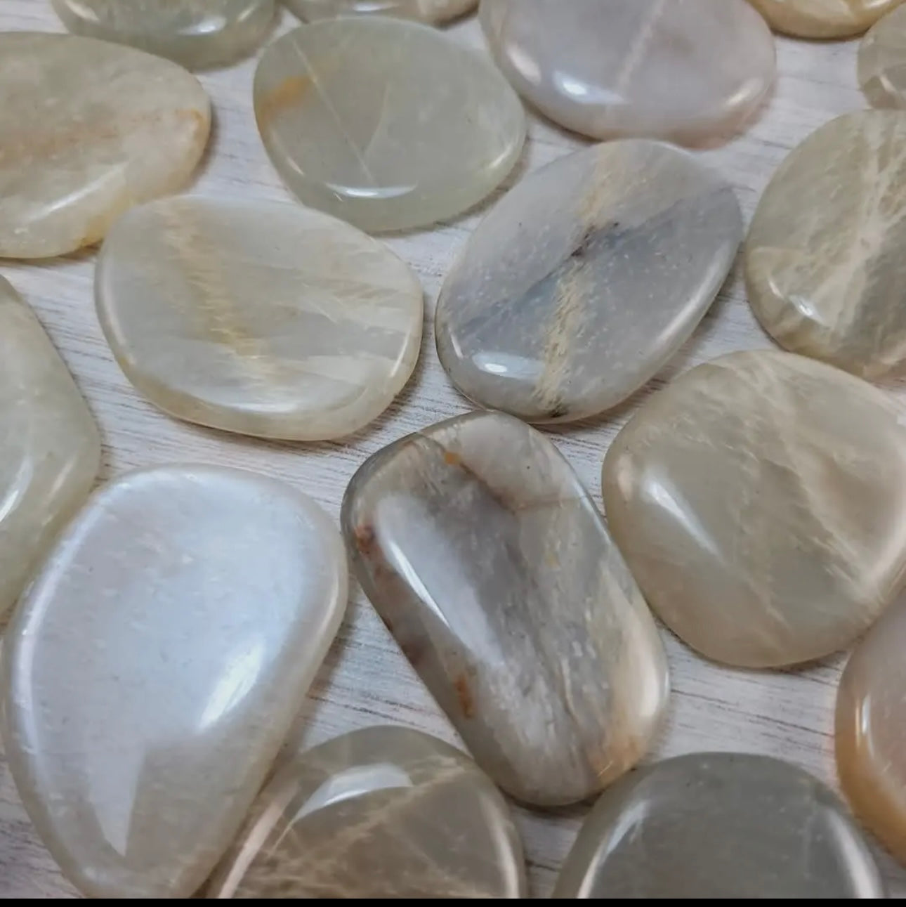 Moonstone Pocket Flat Crystal 1 Piece