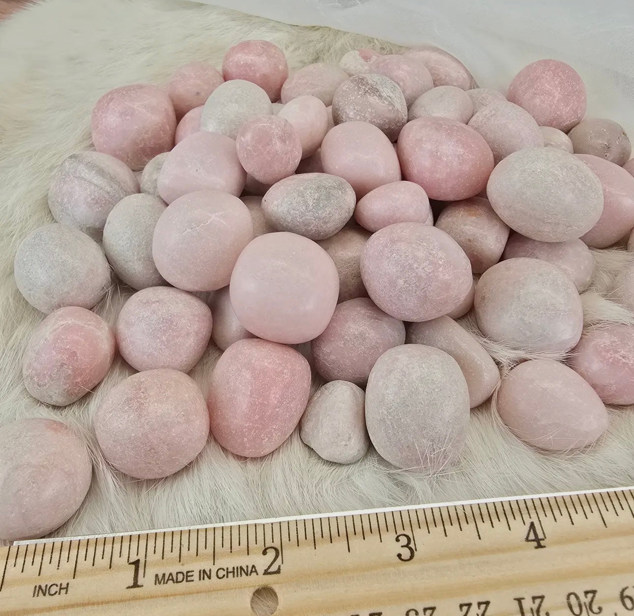 Pink Opal Crystal Tumble 3 Pieces