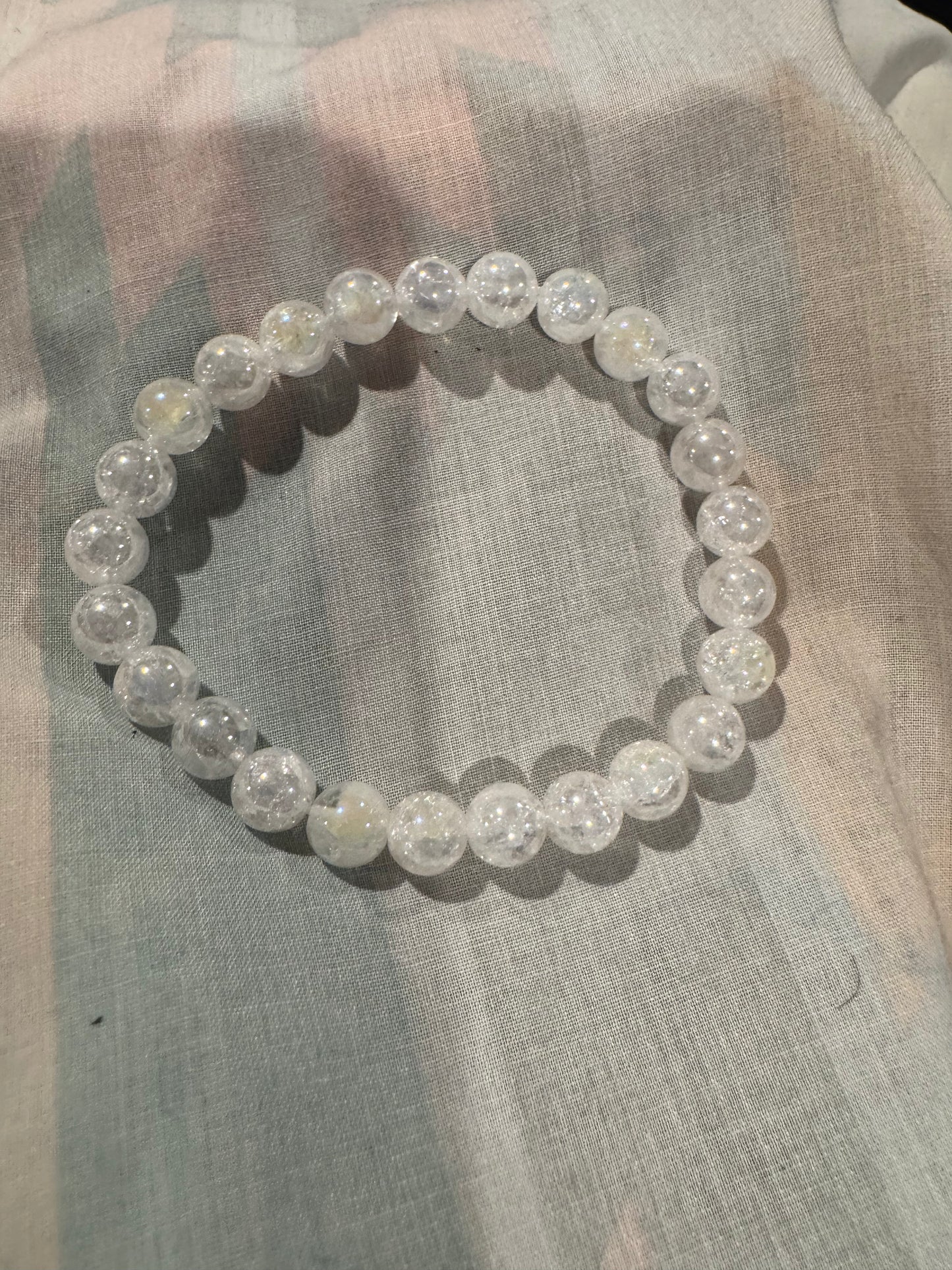 Aura Quartz Rainbow Moonstone 8mm Bracelet