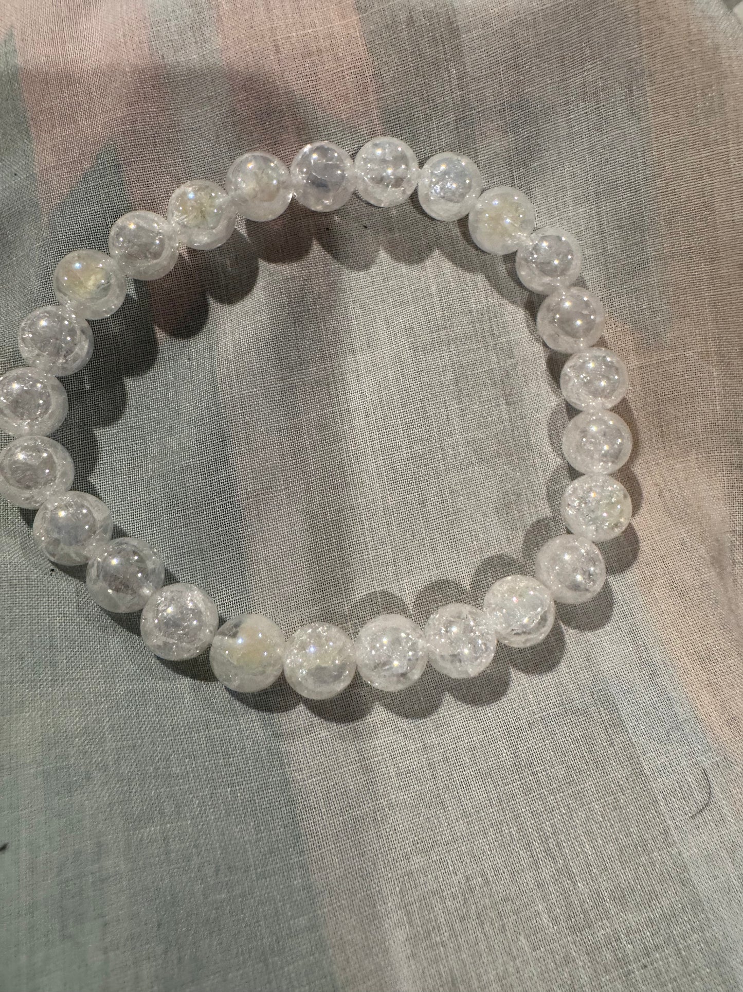 Aura Quartz Rainbow Moonstone 8mm Bracelet