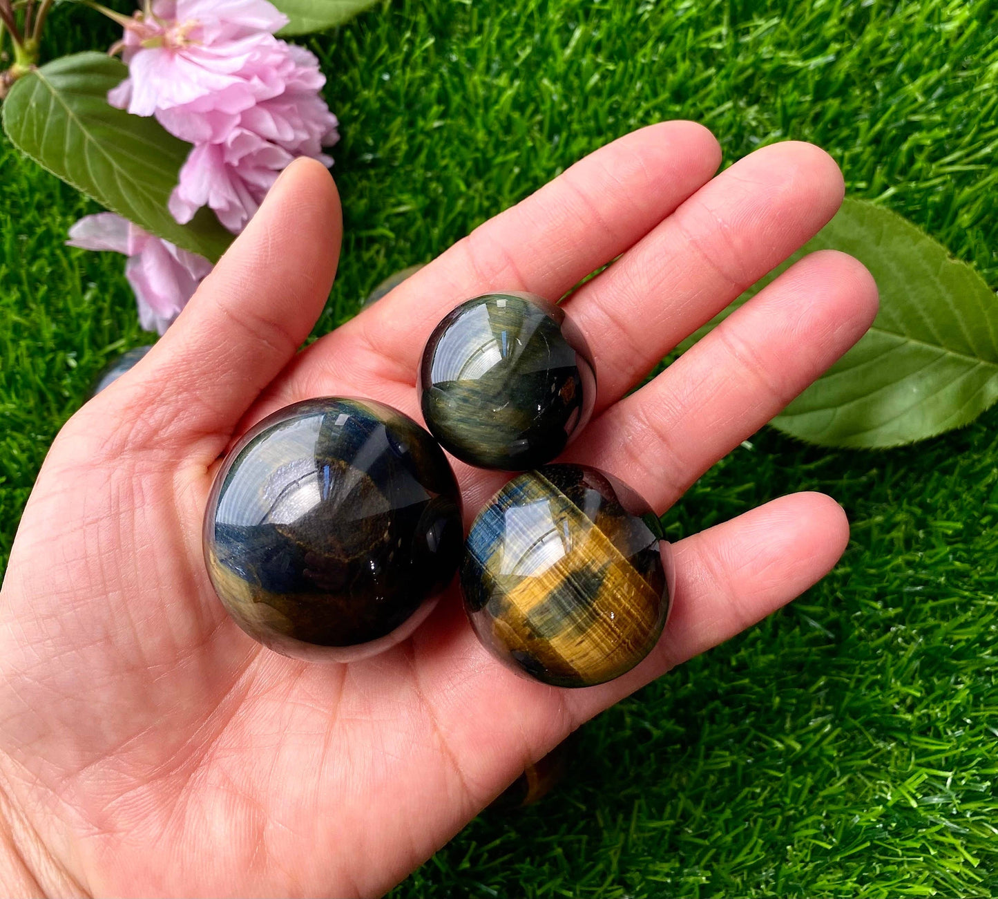 Blue Tiger Eye Small Sphere