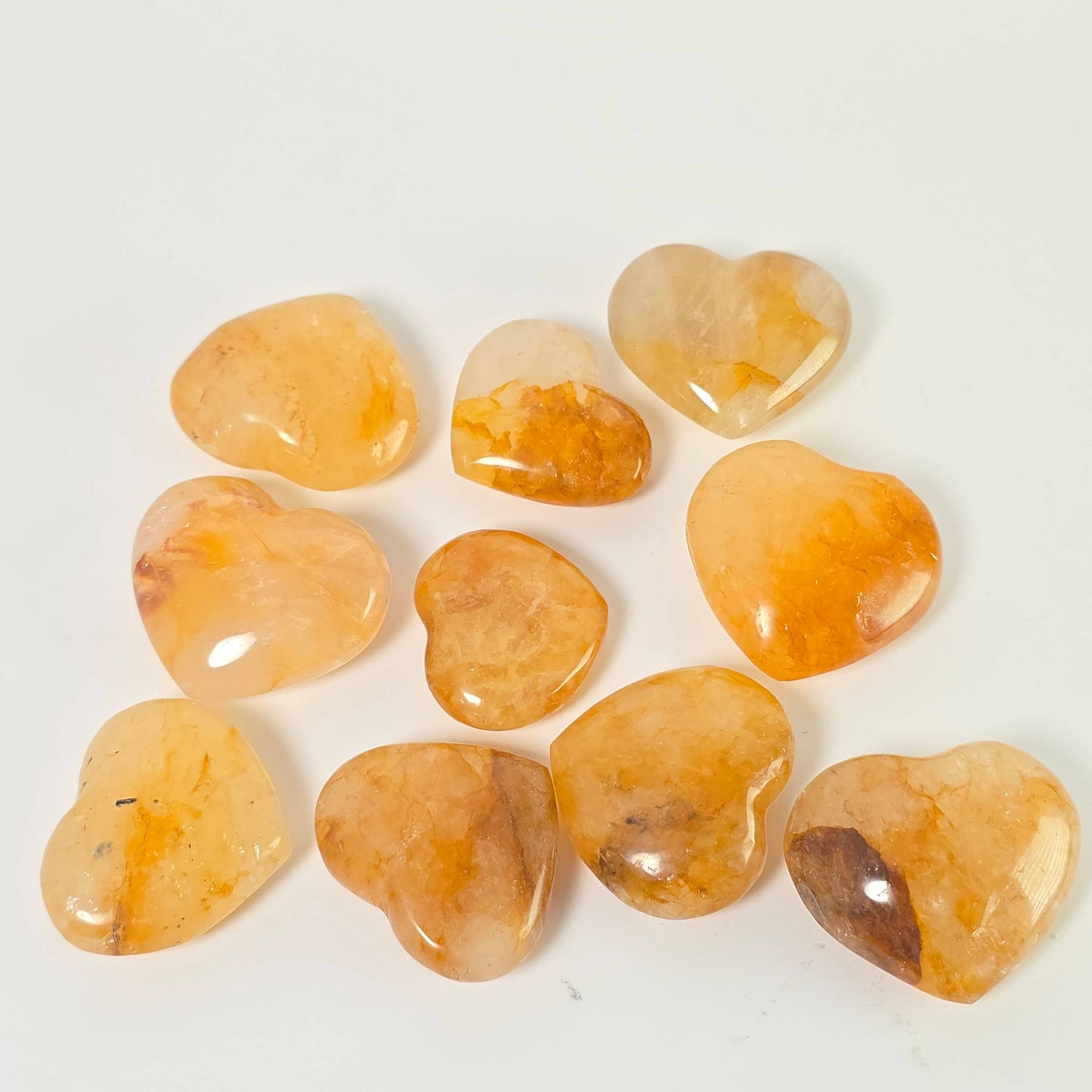 Golden Healer Crystal Heart 1 Piece