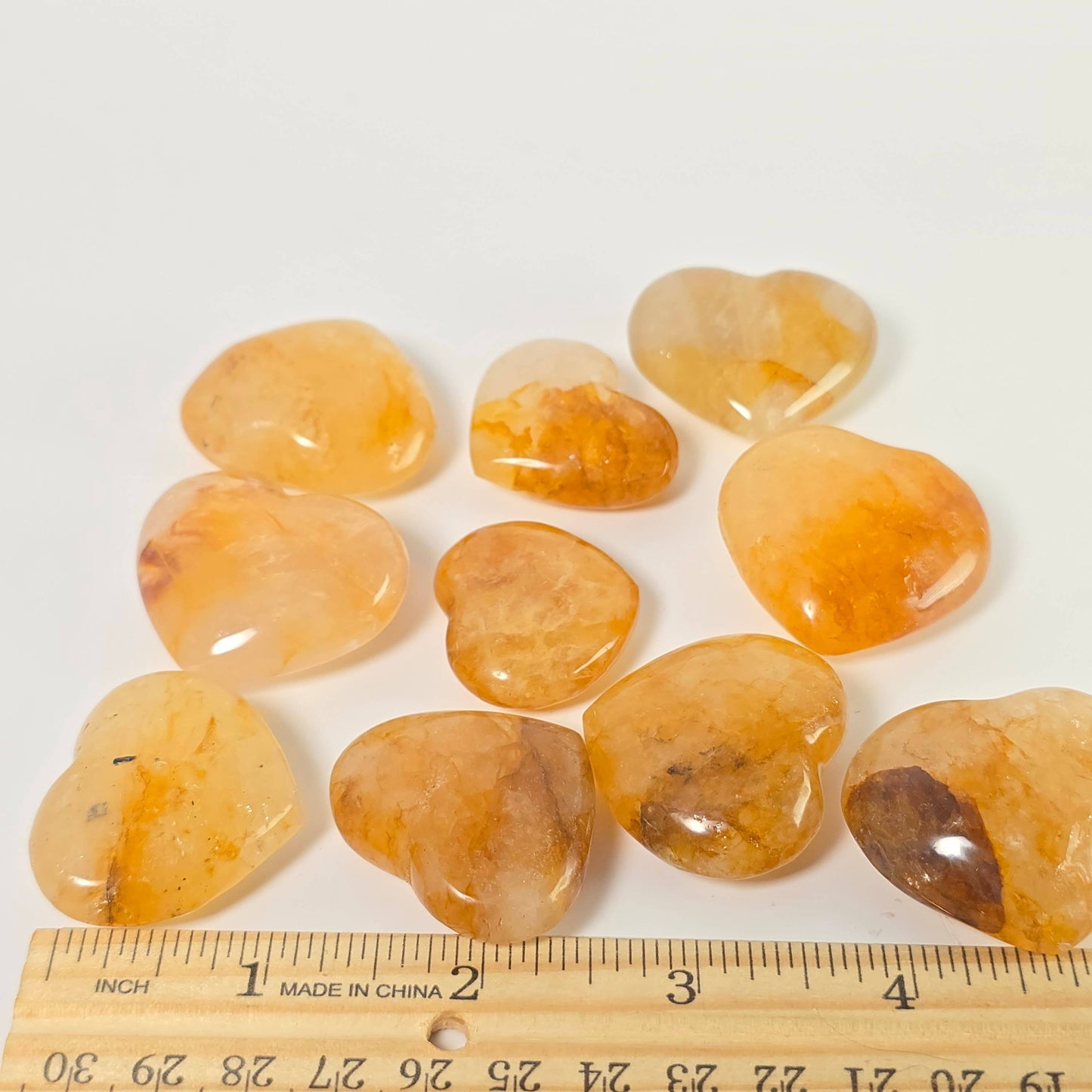 Golden Healer Crystal Heart 1 Piece