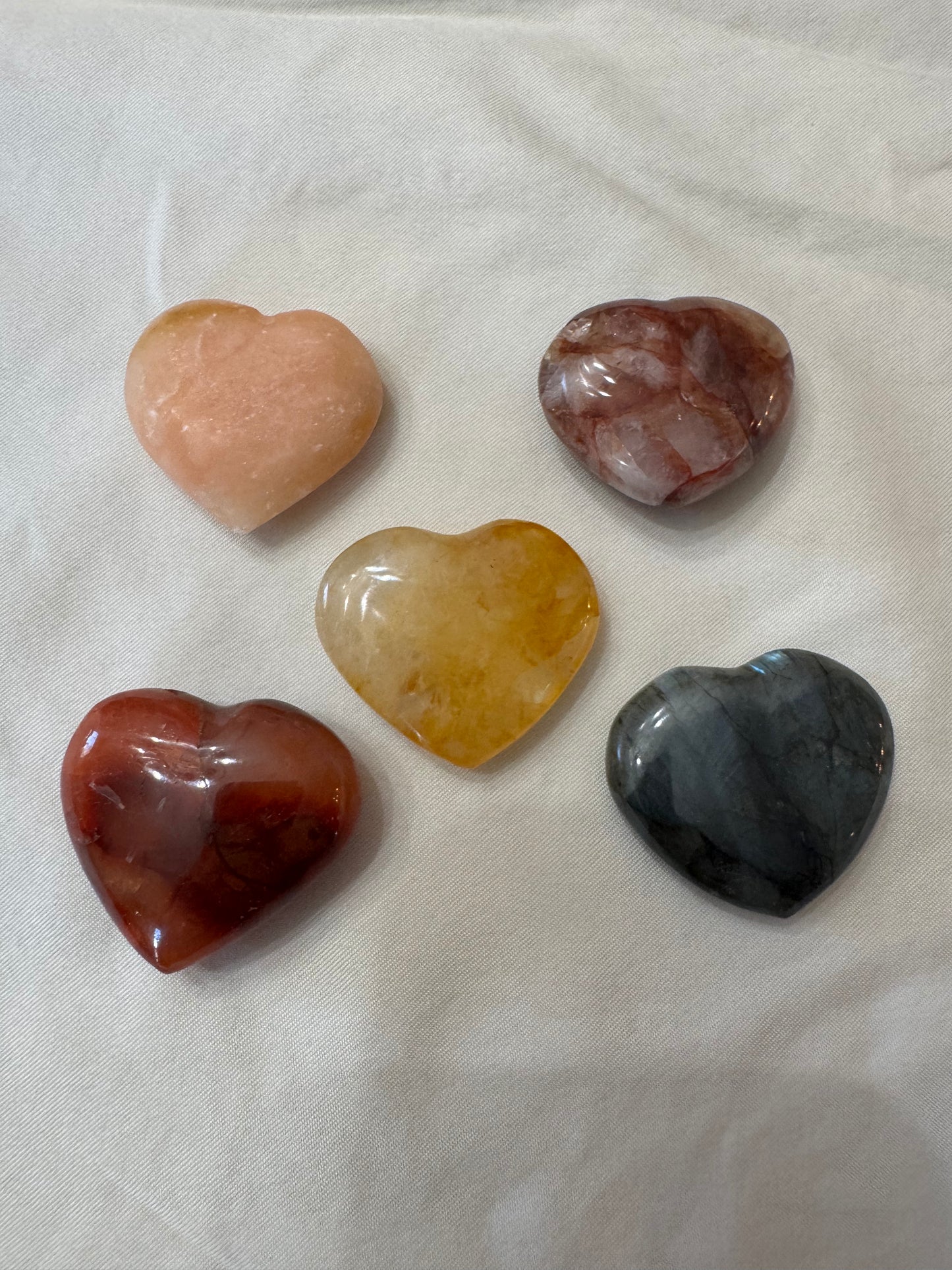 Crystal Heart Mixed Lot of 5