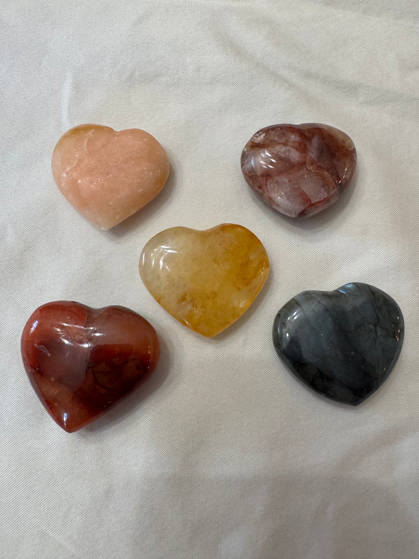 Crystal Heart Mixed Lot of 5