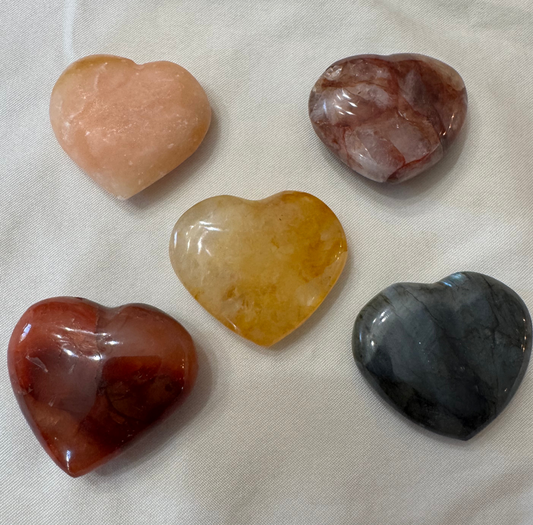 Crystal Heart Mixed Lot of 5
