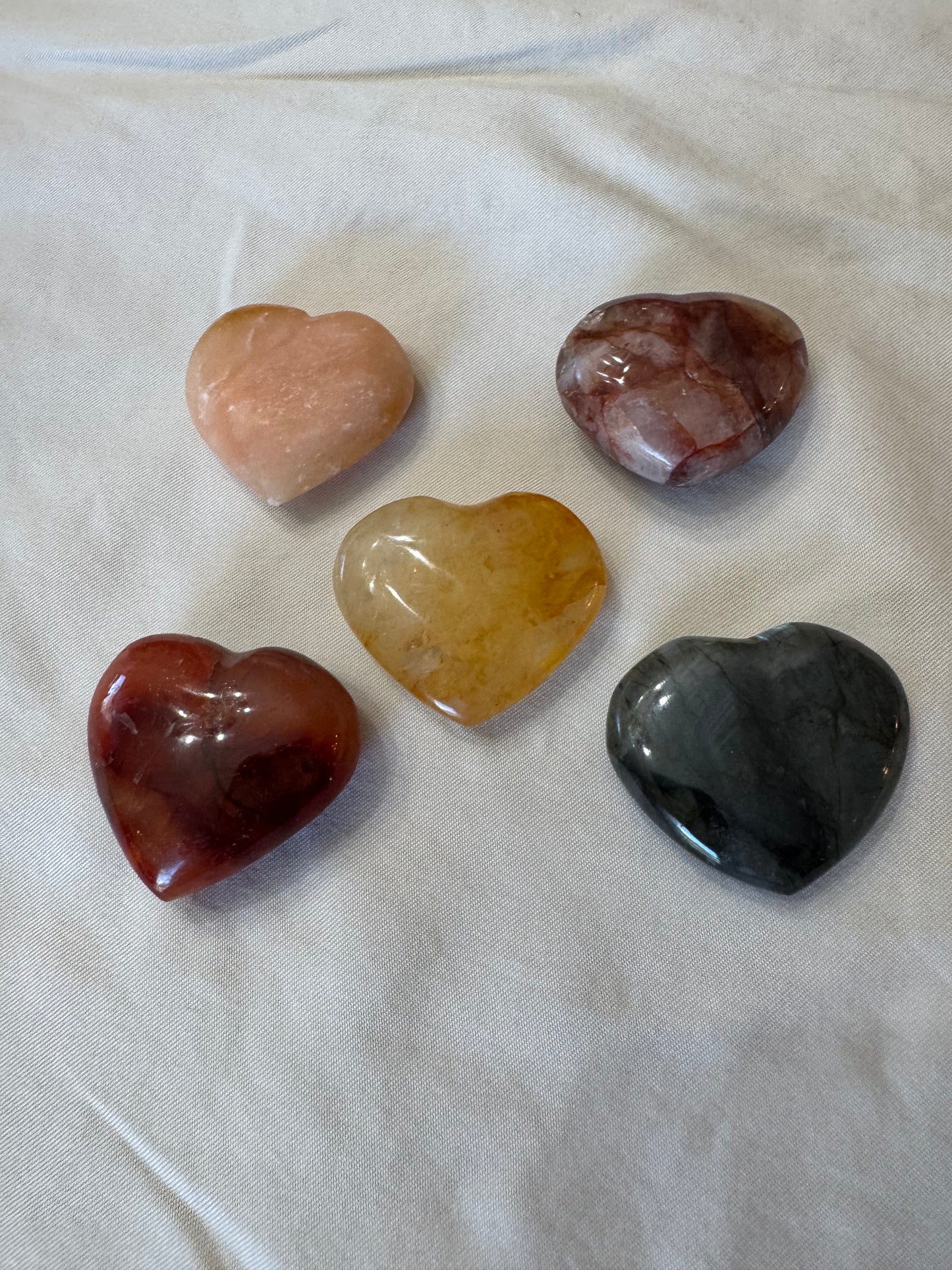 Crystal Heart Mixed Lot of 5