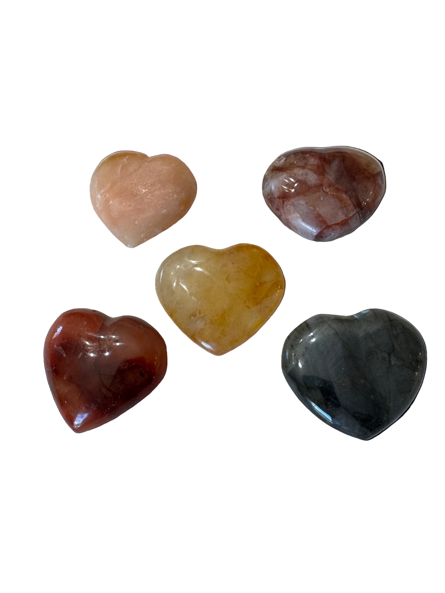 Crystal Heart Mixed Lot of 5