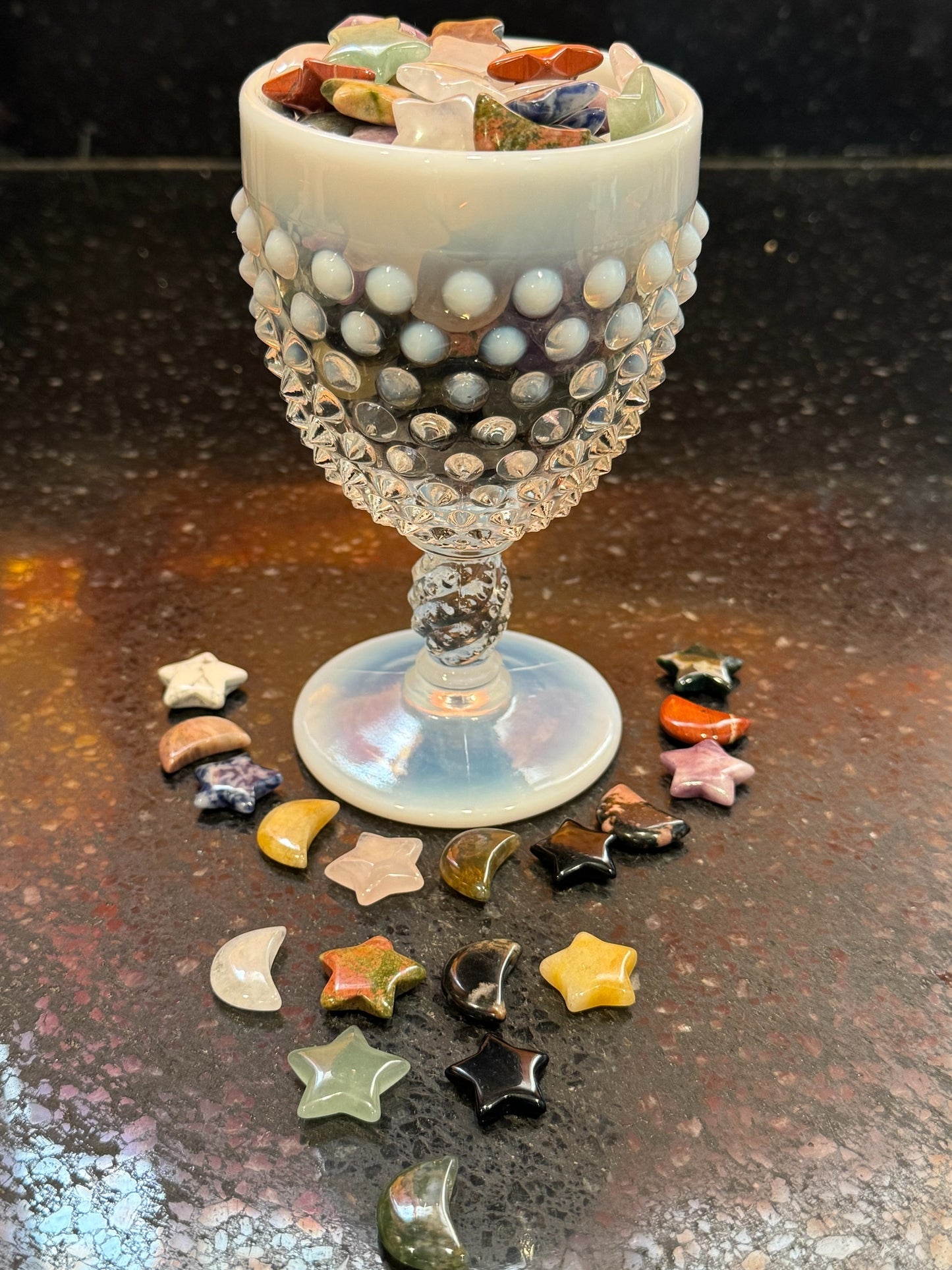 Cosmic Sprinkle of 10 Moon and Stars ⭐️ 🌙 20mm