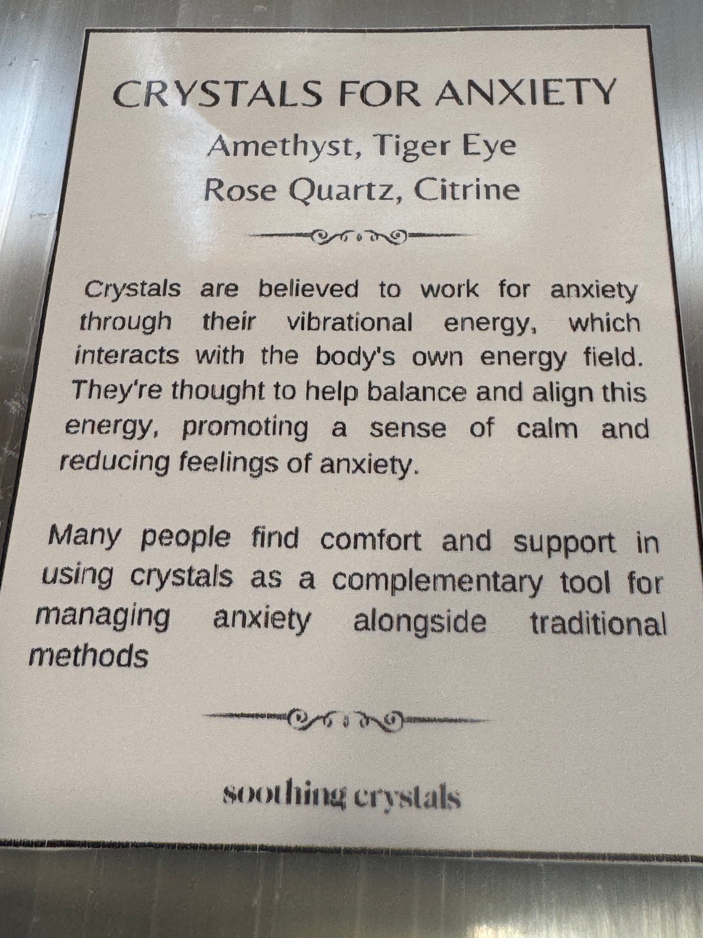 Soothing and Reducing ANXIETY Crystal Bracelet