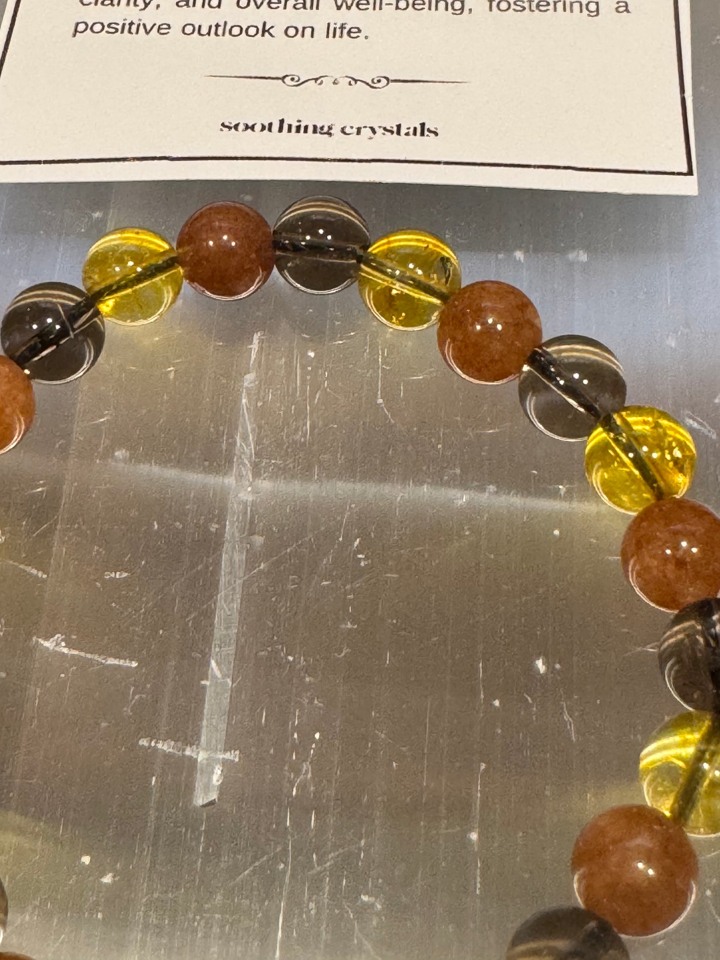 Radiate Positivity Positive Mindset Crystal Bracelet Intention Bracelet