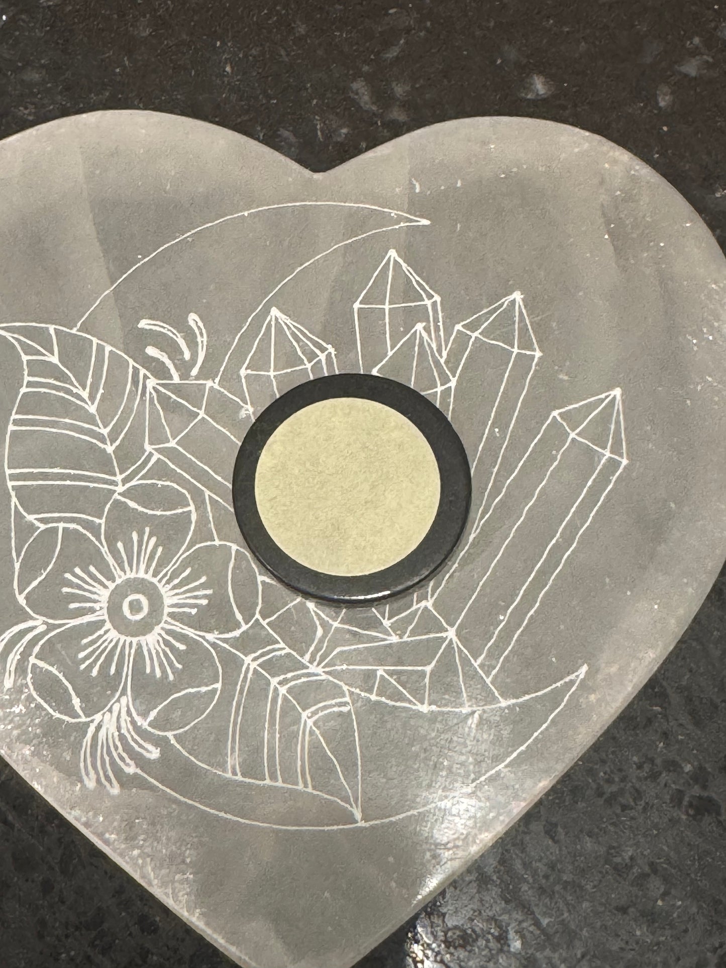Shungite Cellphone Device EMF Protection Absorber Tile Round Mini 25mm