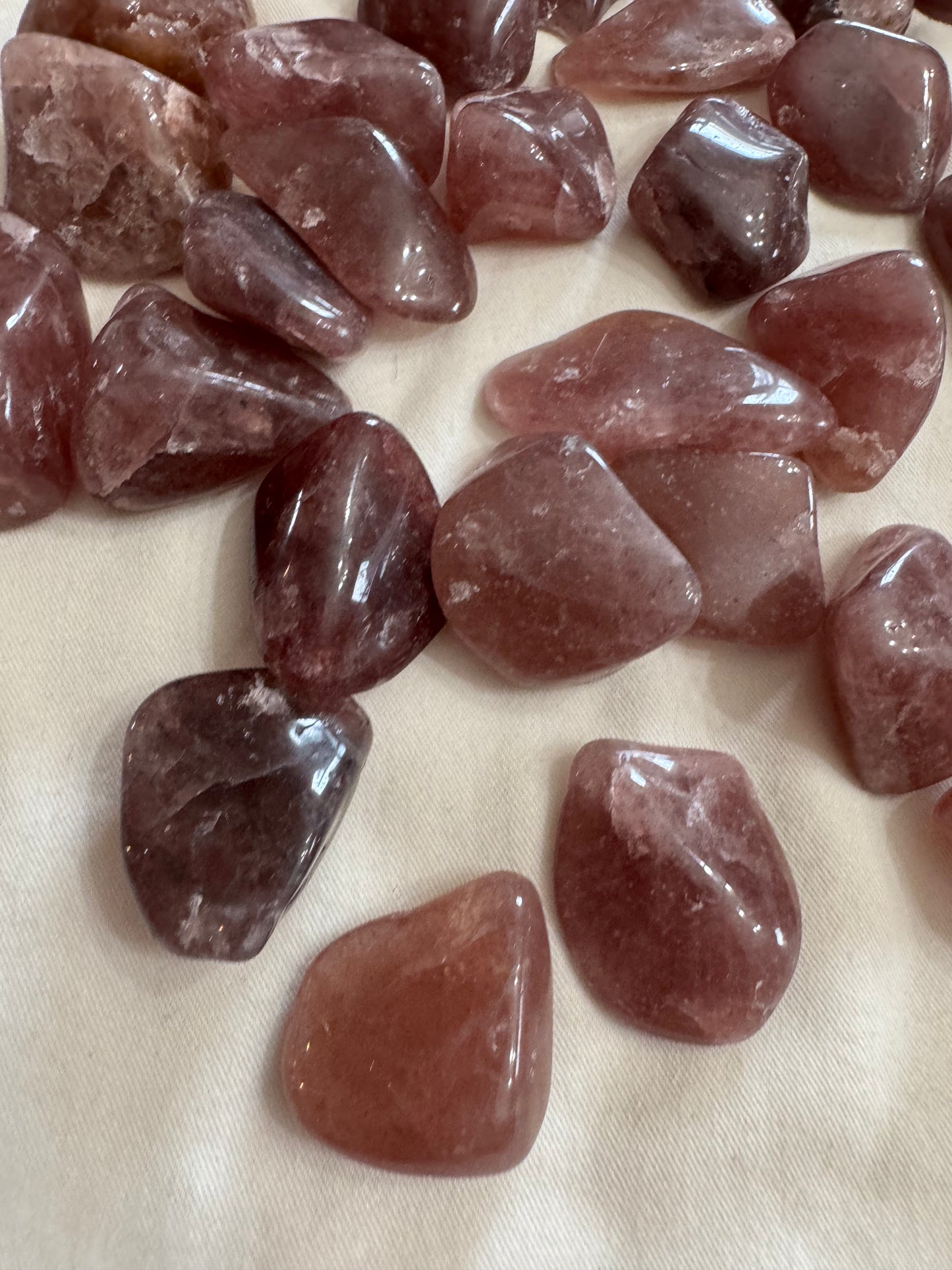 1 lb Tanzberry Quartz Tumbles ~ Polished Crystals