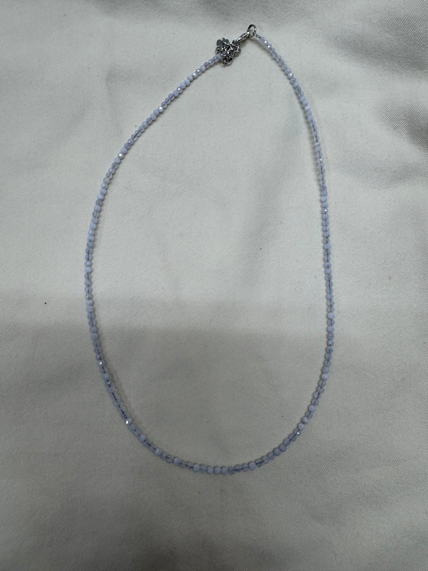 Dainty 2mm Faced Crystal Calm Mix Necklace Trio